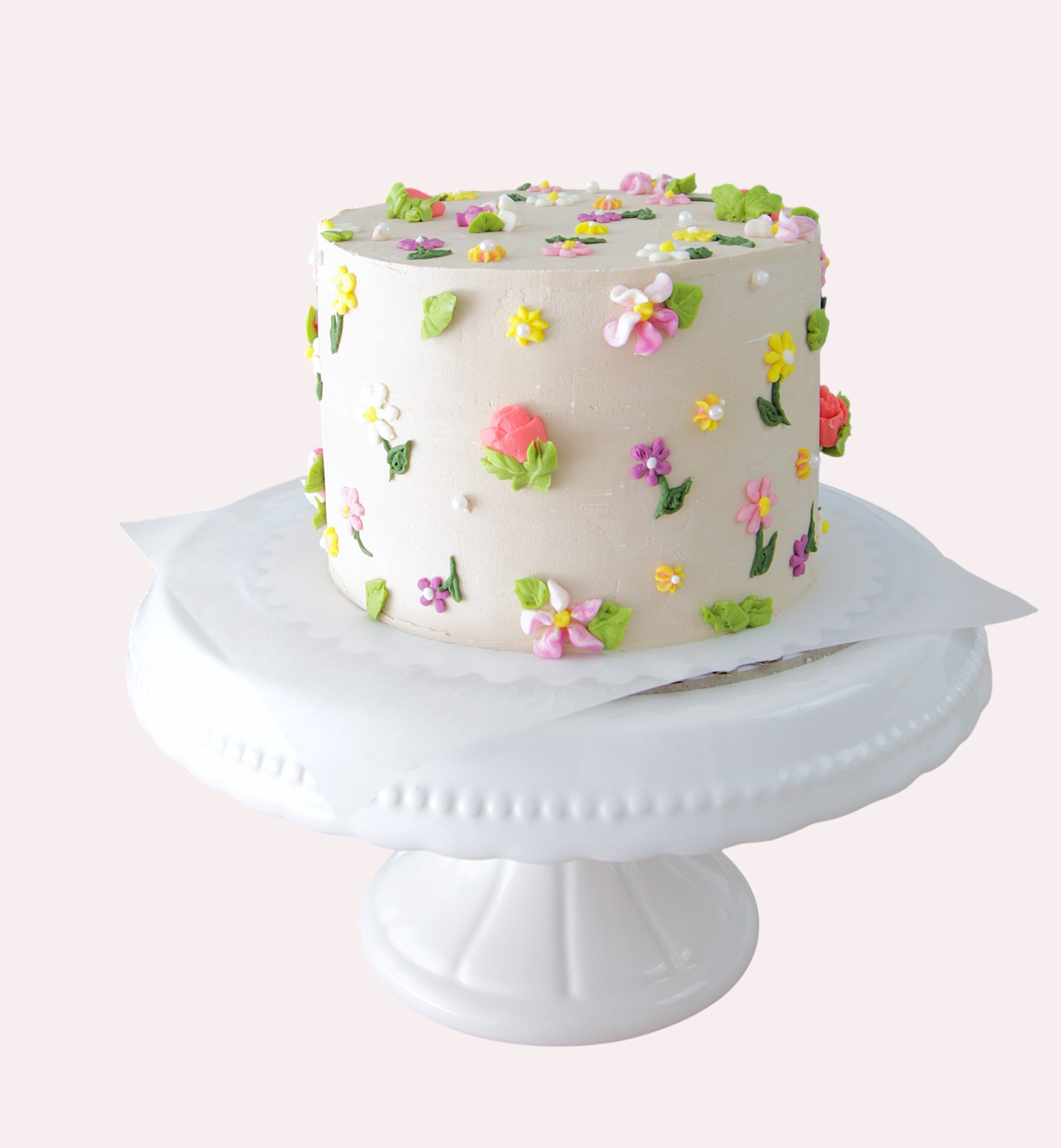 Bento torta Kremové Kvety