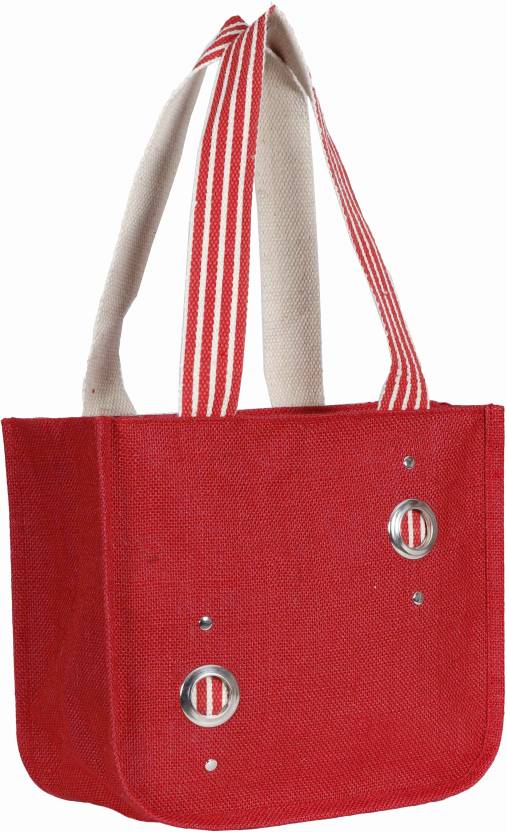 Red Canvas Tote Bag
