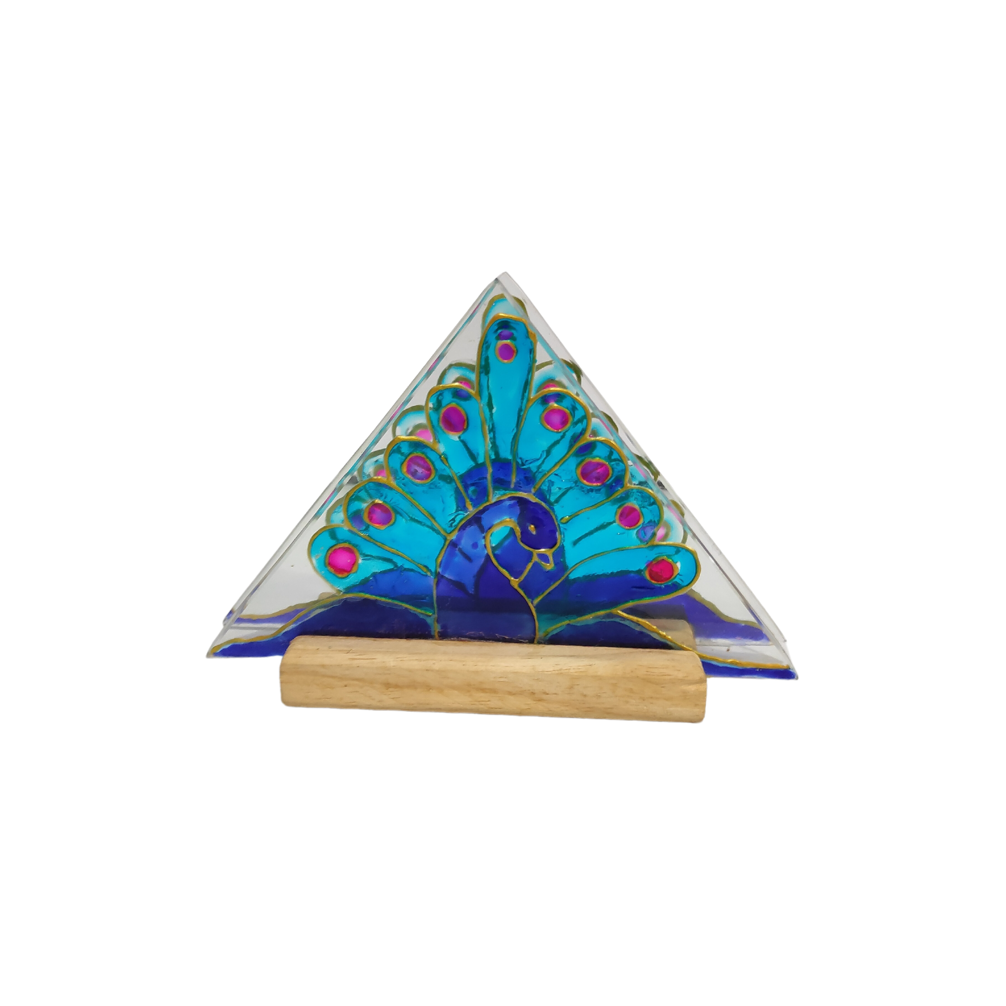 Glass Painted Tissue Holder Model 7