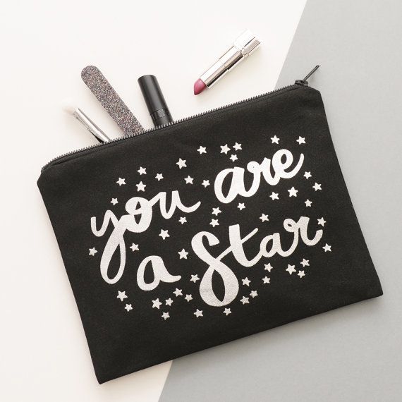 You Are a Star Makeup Bag