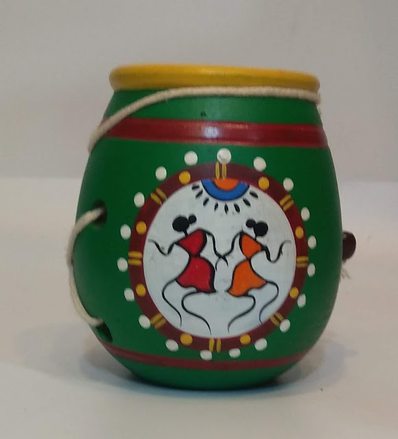 Hand-Painted Decorative Pot