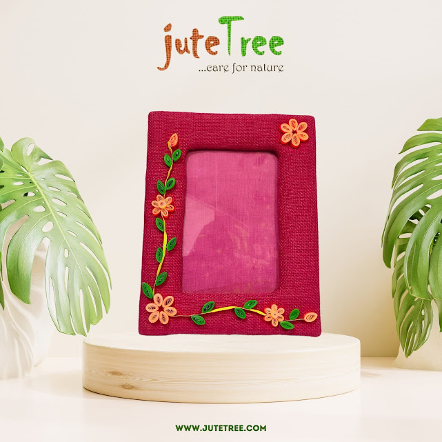 Handcrafted Jute Photo Frame