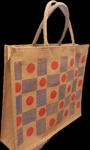Patterned Jute Bag