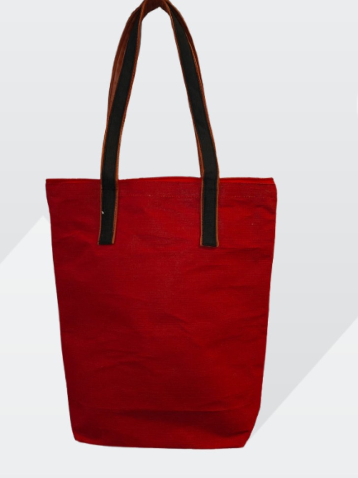 Red Canvas Tote Bag