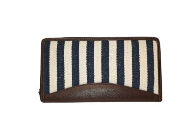 Striped Fabric Wallet