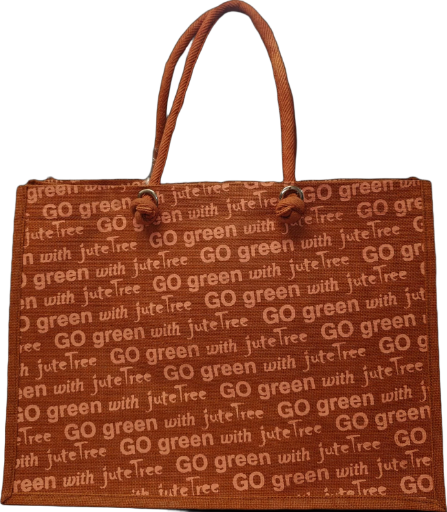 JUTE TREE SHOPPER BAG