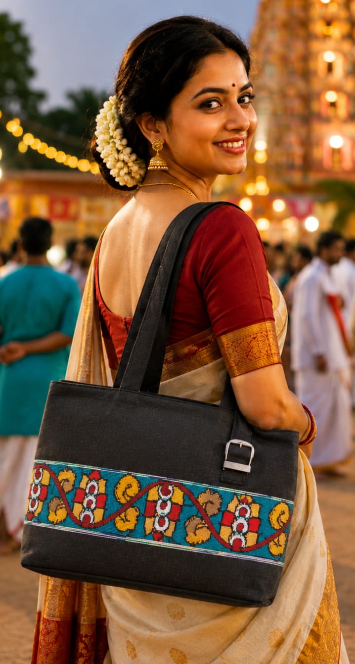 Silk Kalamkari Bag