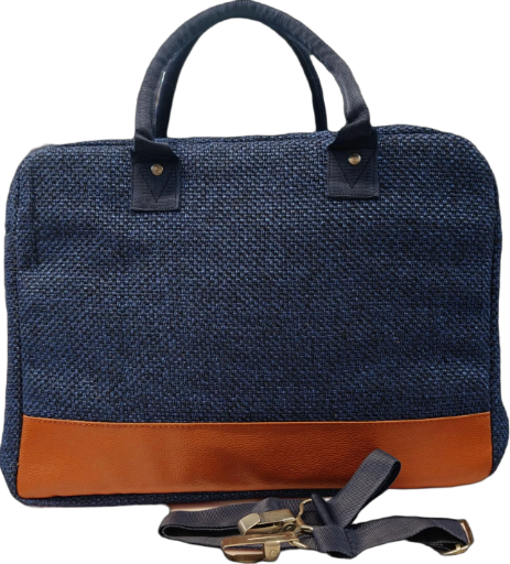 JUTE CANVAS  LAPTOP BAG
