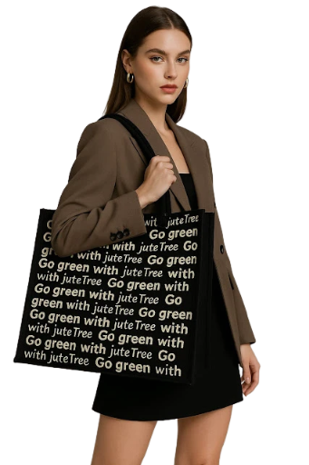 JUTE TREE SHOPPER BAG