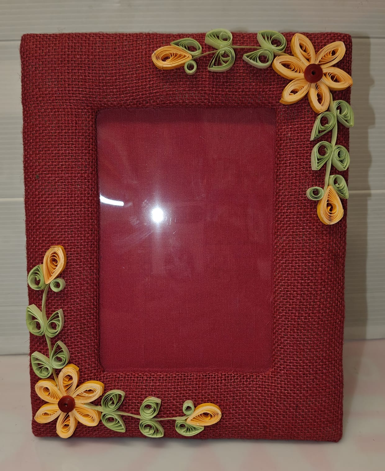 JUTE PHOTO FRAME