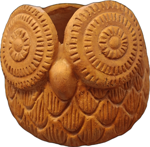 Handcrafted Owl Shaped planter cup