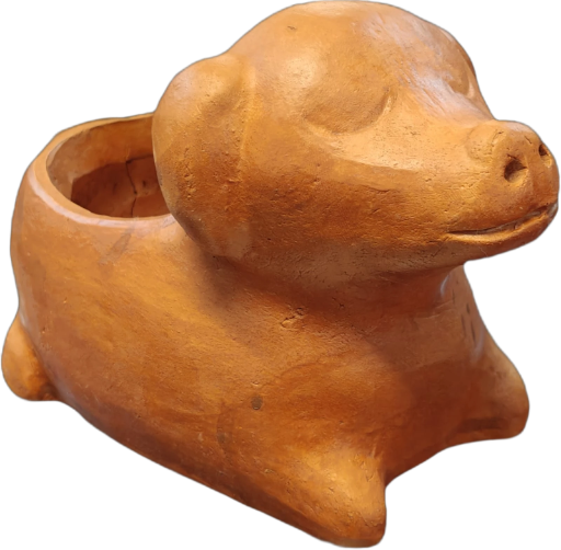 terracotta Dog-Shaped planter