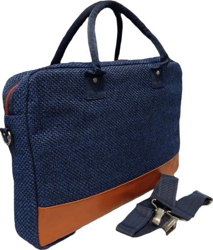 JUTE CANVAS  LAPTOP BAG