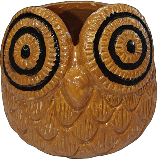 Handcrafted Owl Shaped planter cup