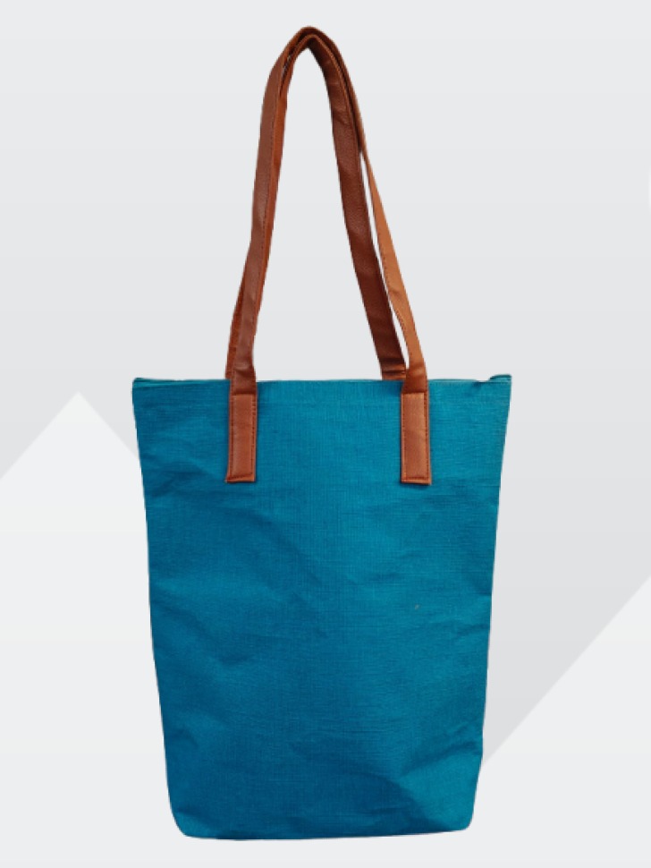 Blue Canvas Tote Bag