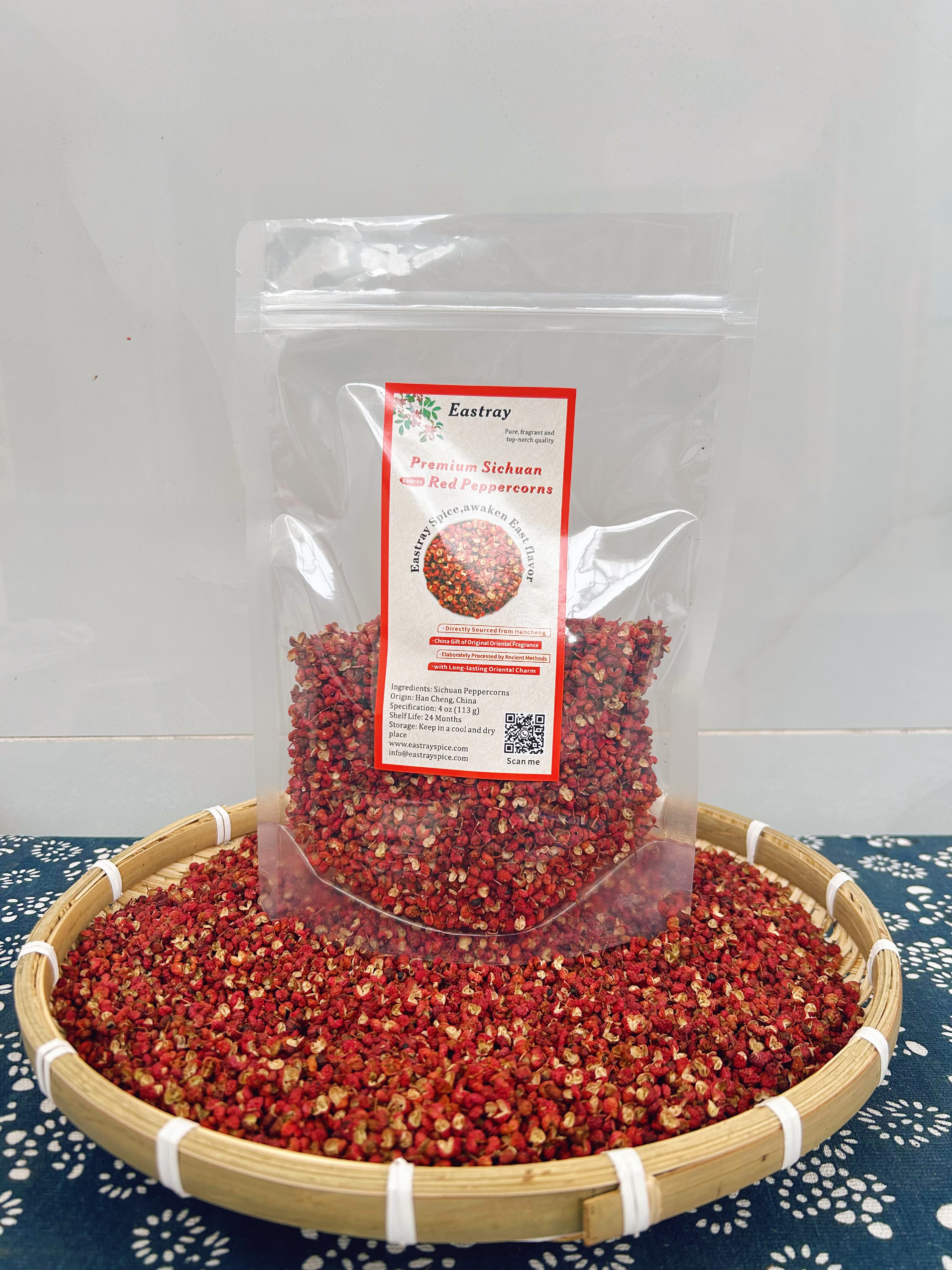 Special Grade Hancheng Sichuan Flower Peppers(Hua Jiao) - 4oz Authentic Chinese Red Szechuan Peppercorns 