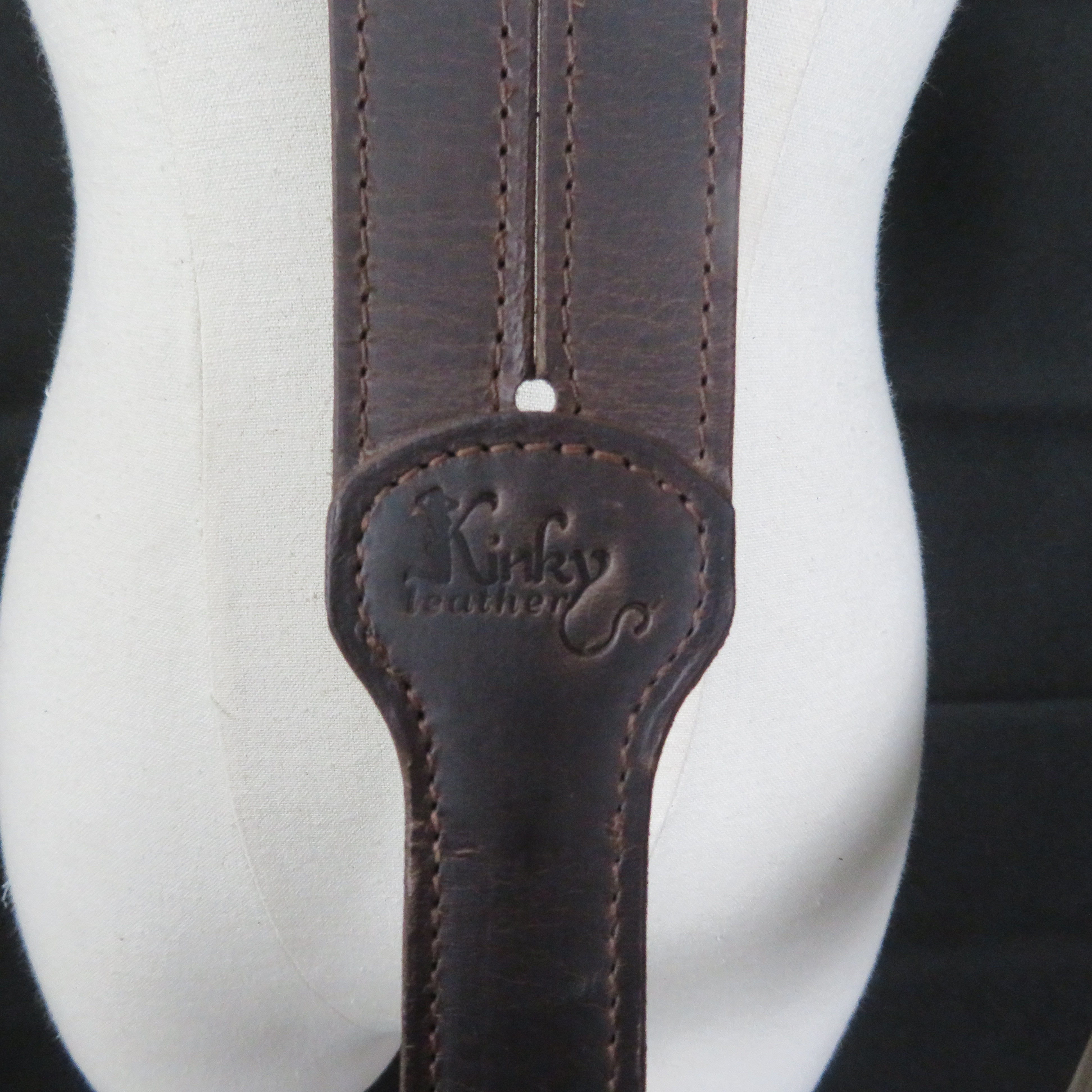 Handmade Leather Tawse Spanking Paddle – Double-Layer Brown Leather Spanker