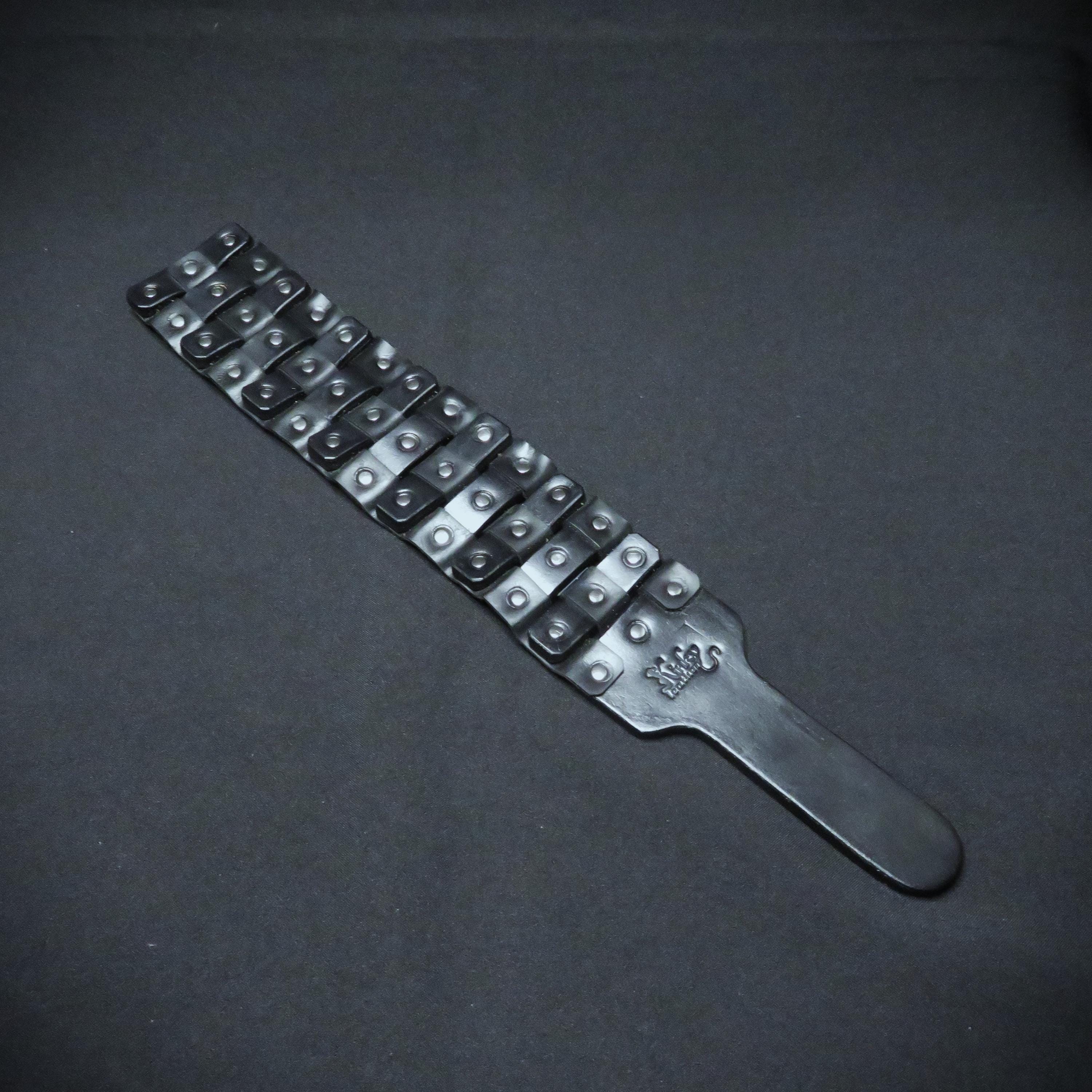 Handcrafted Leather Spanking Paddle – Unique Flexible Design