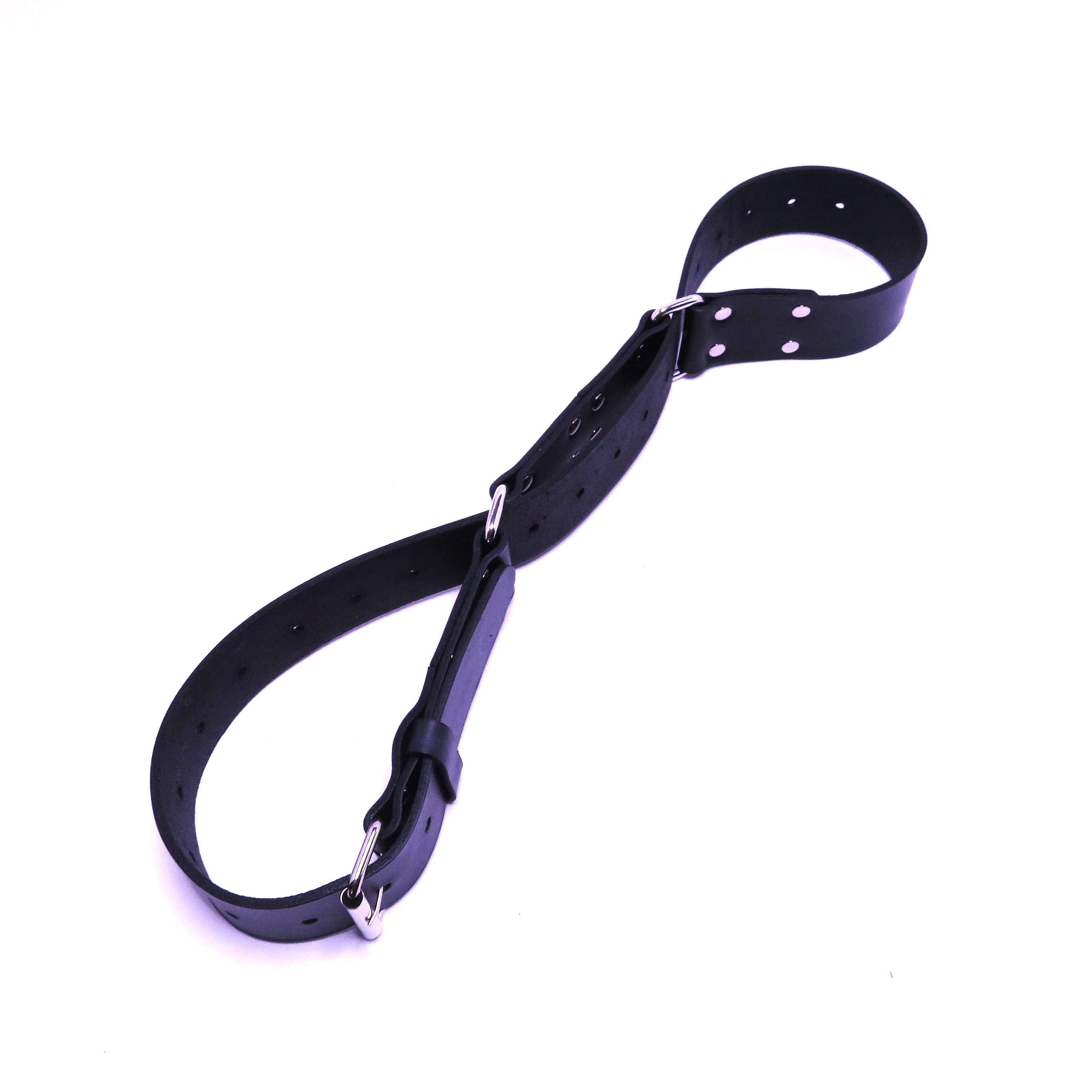 Versatile Black Leather Hobble Belt – Fashion & Restraint in One