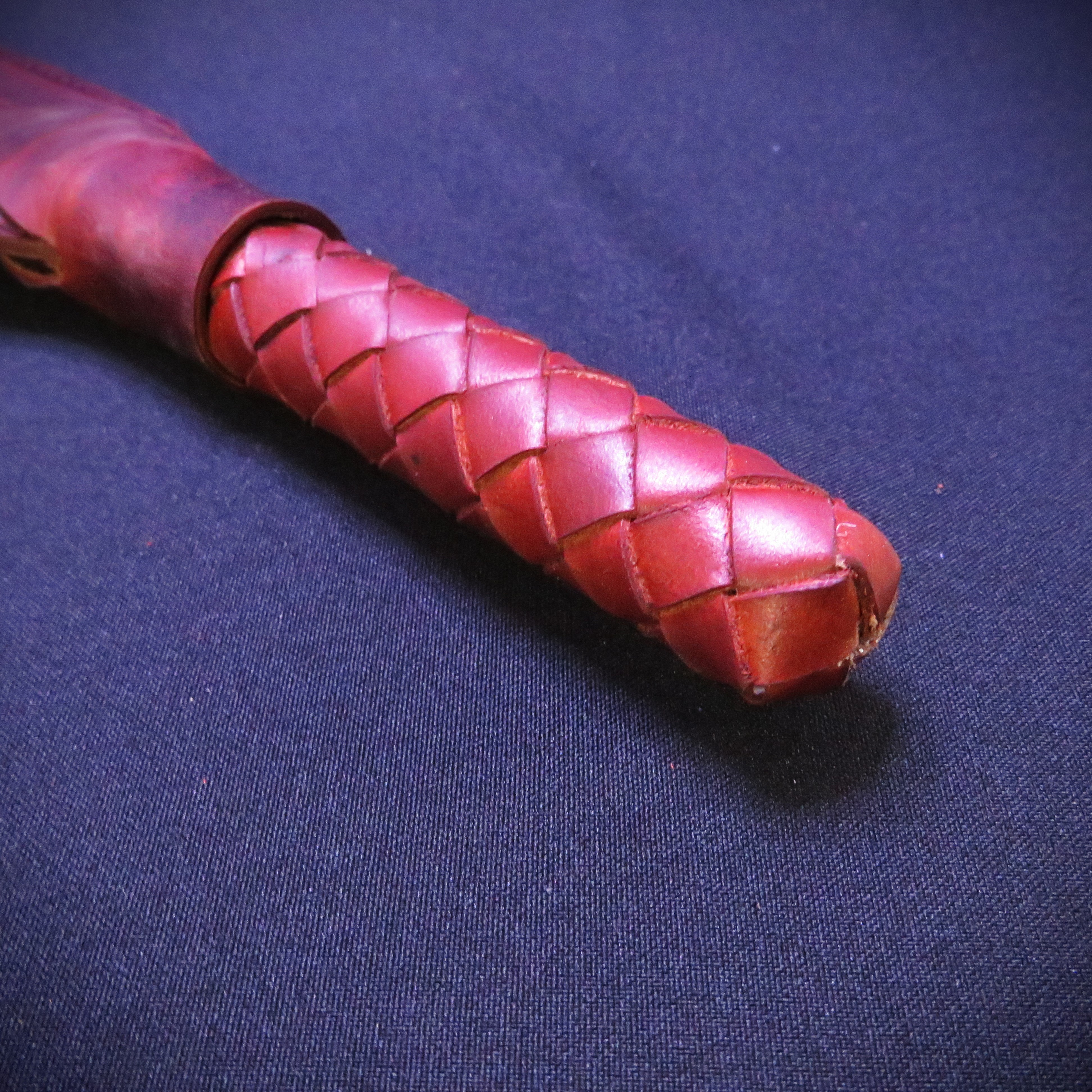 Brown Genuine Leather Spanking Paddle – Elegant and Flexible Impact Play Tool