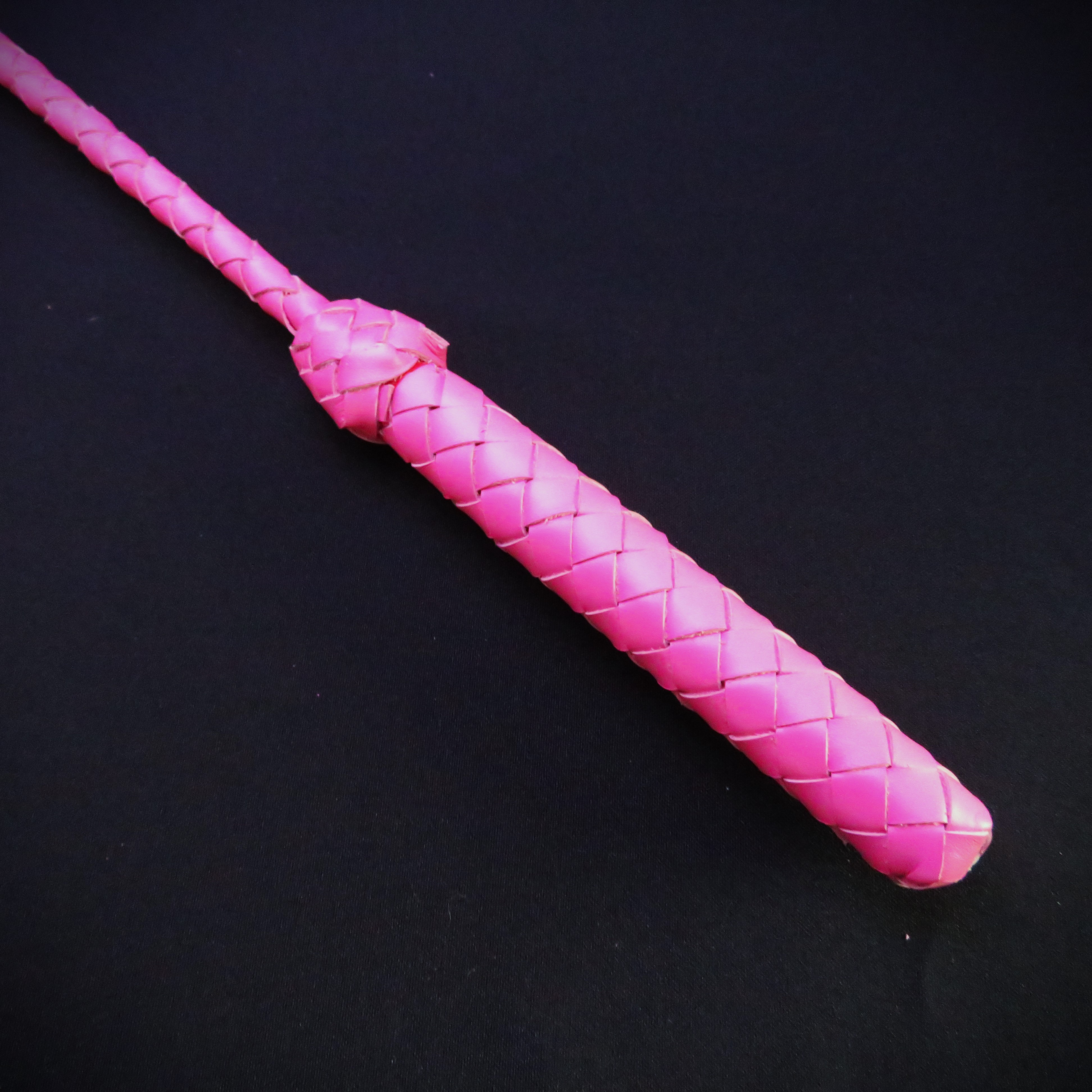 Handmade Pink Leather Riding Crop – Ultimate Control and Sensation