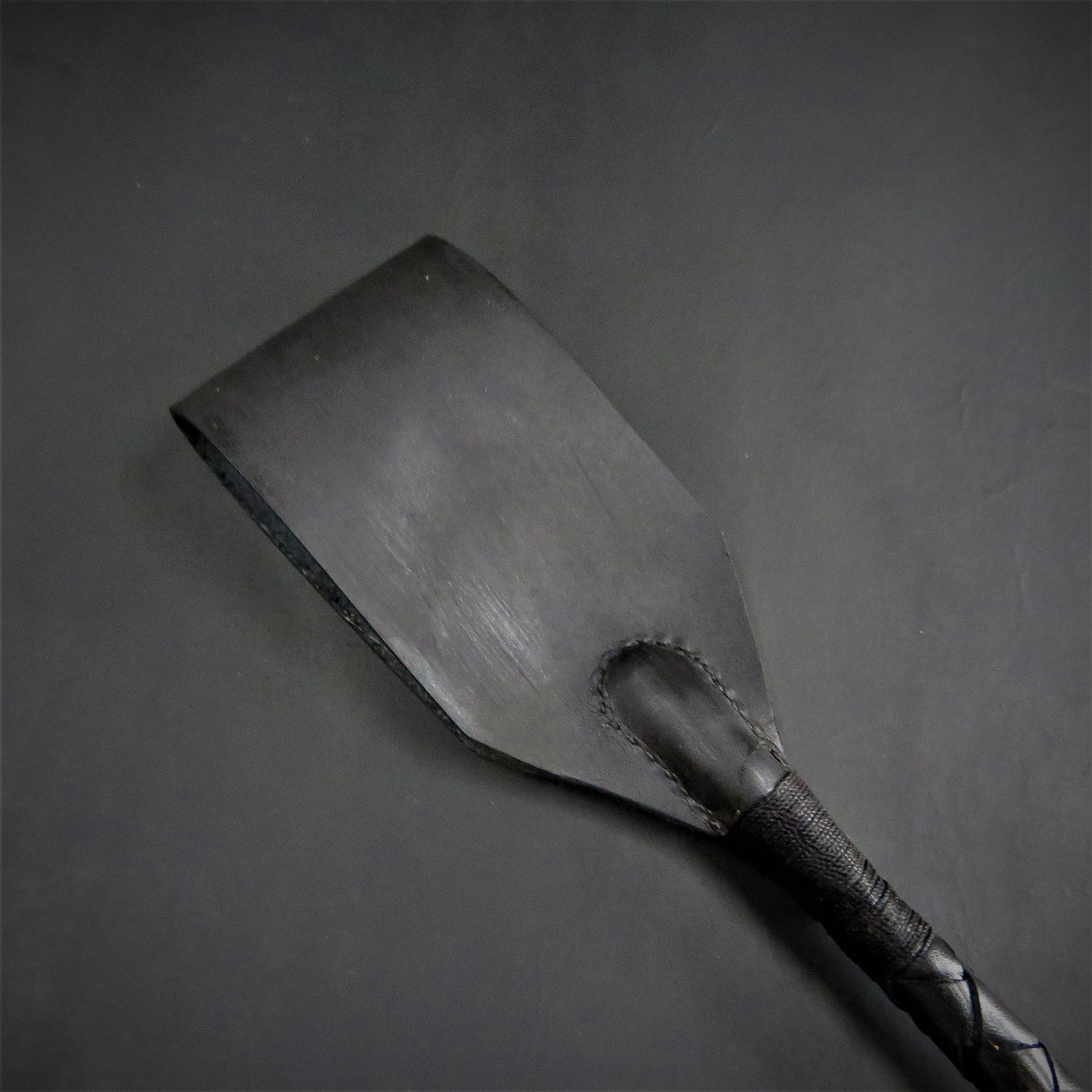 Handmade Black Leather Riding Crop – Ultimate Control and Impact