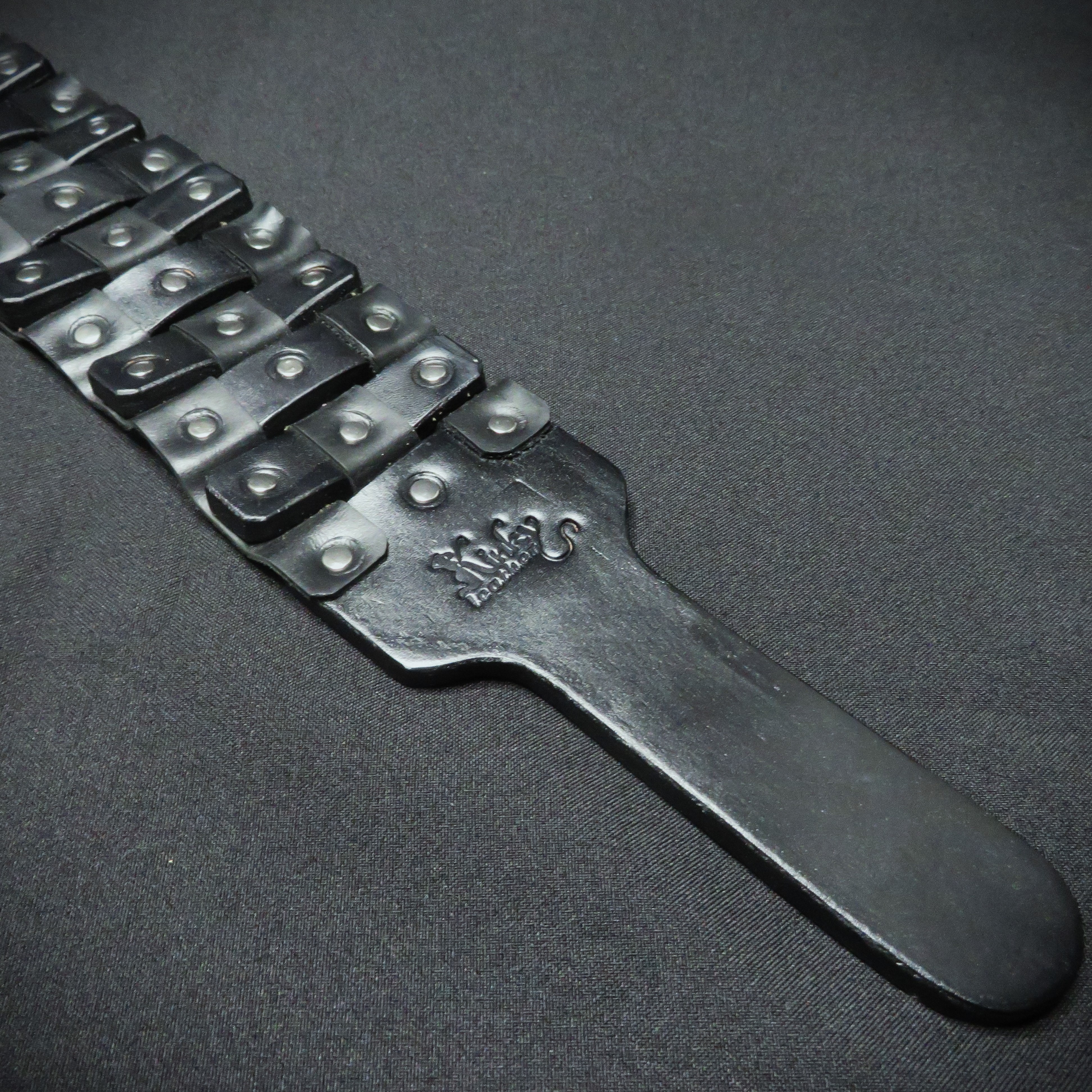 Handcrafted Leather Spanking Paddle – Unique Flexible Design