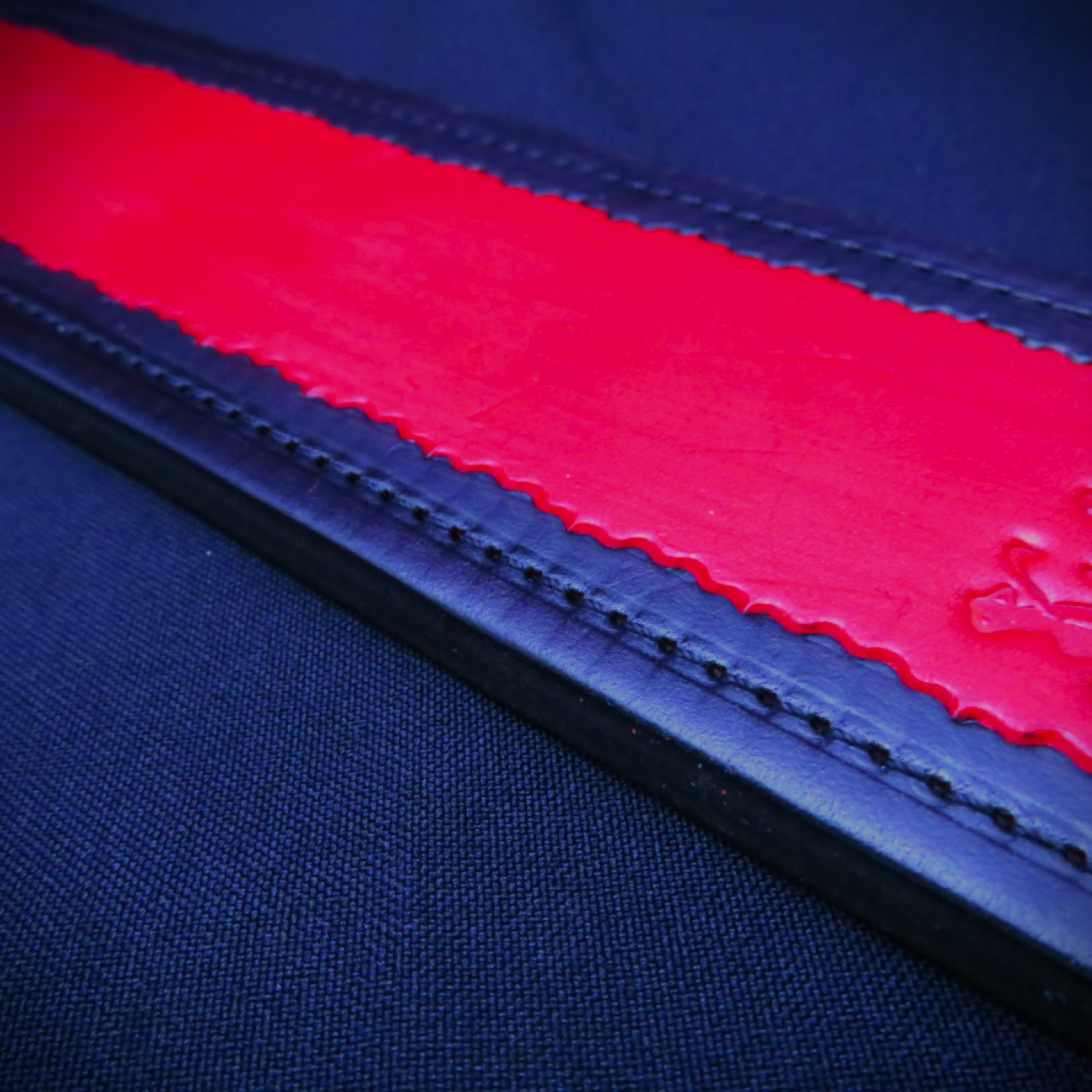 Handcrafted Black & Red Leather Spanking Paddle – Elegant & Impactful BDSM Accessory