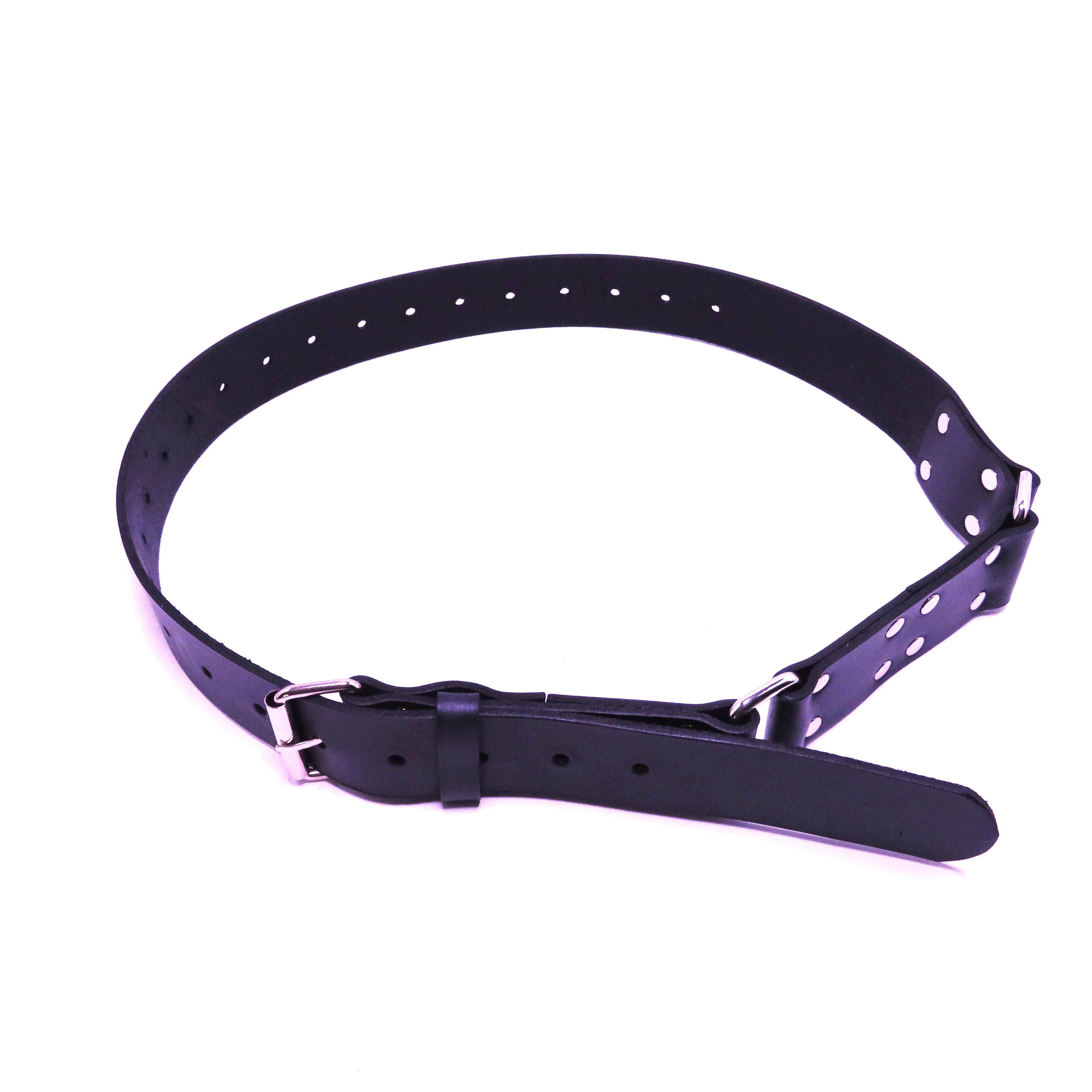 Versatile Black Leather Hobble Belt – Fashion & Restraint in One