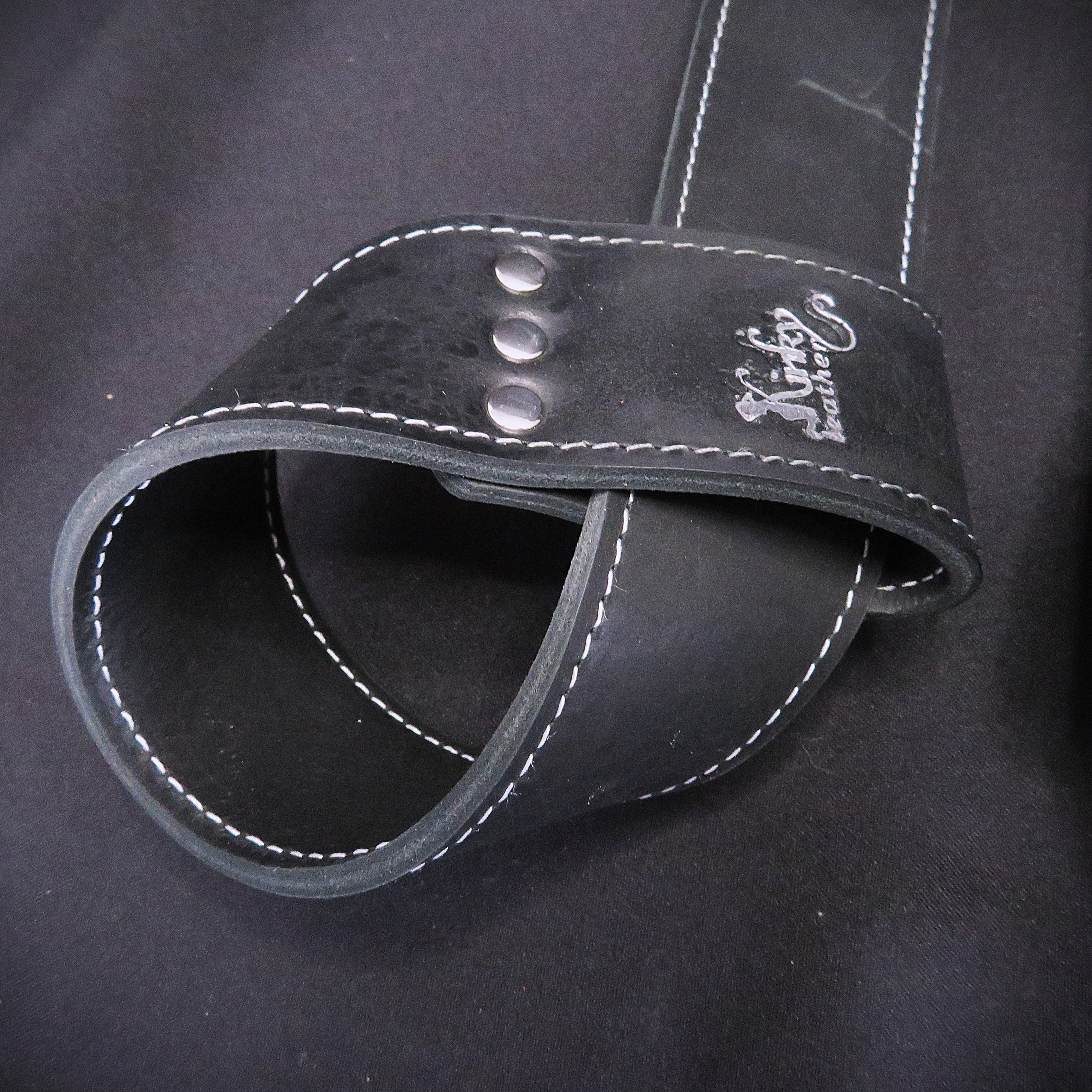 Handcrafted Black Leather Suspension Cuffs – Premium BDSM Restraints