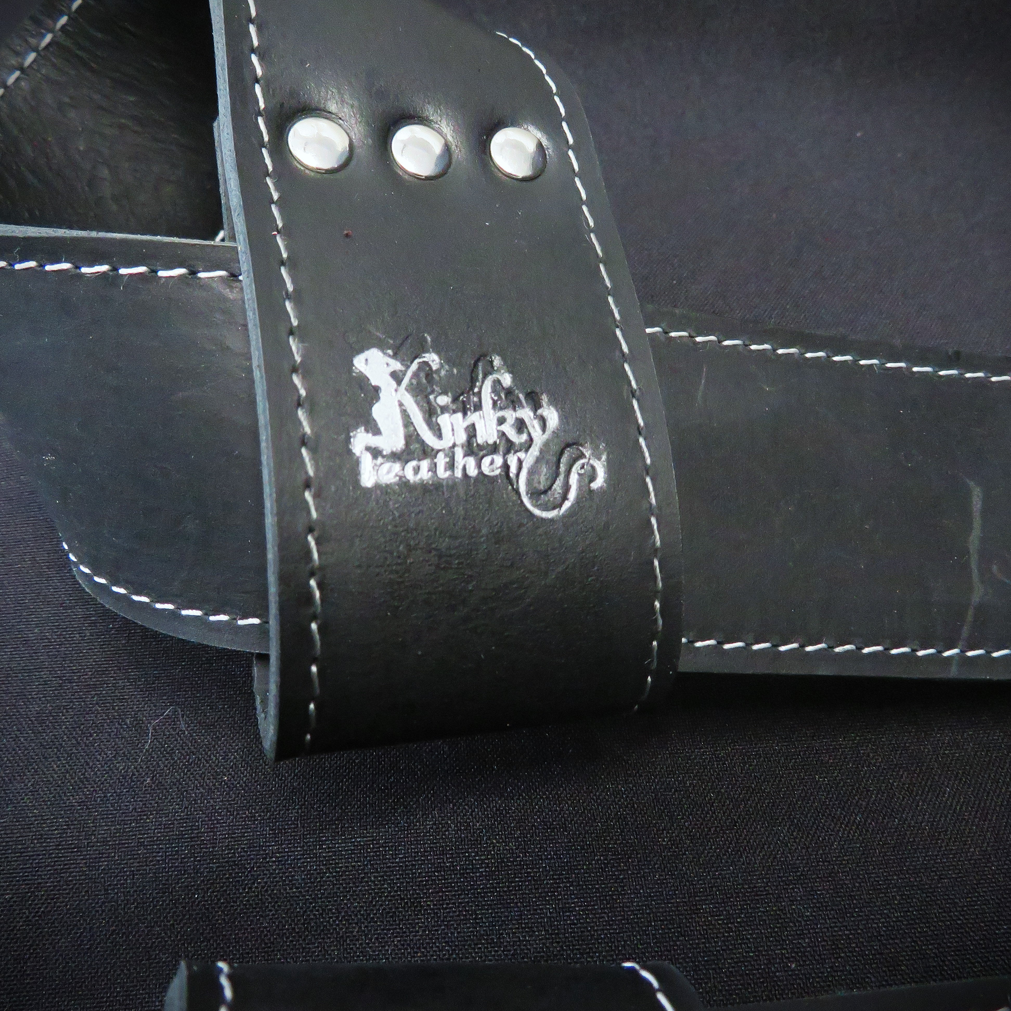 Handcrafted Black Leather Suspension Cuffs – Premium BDSM Restraints