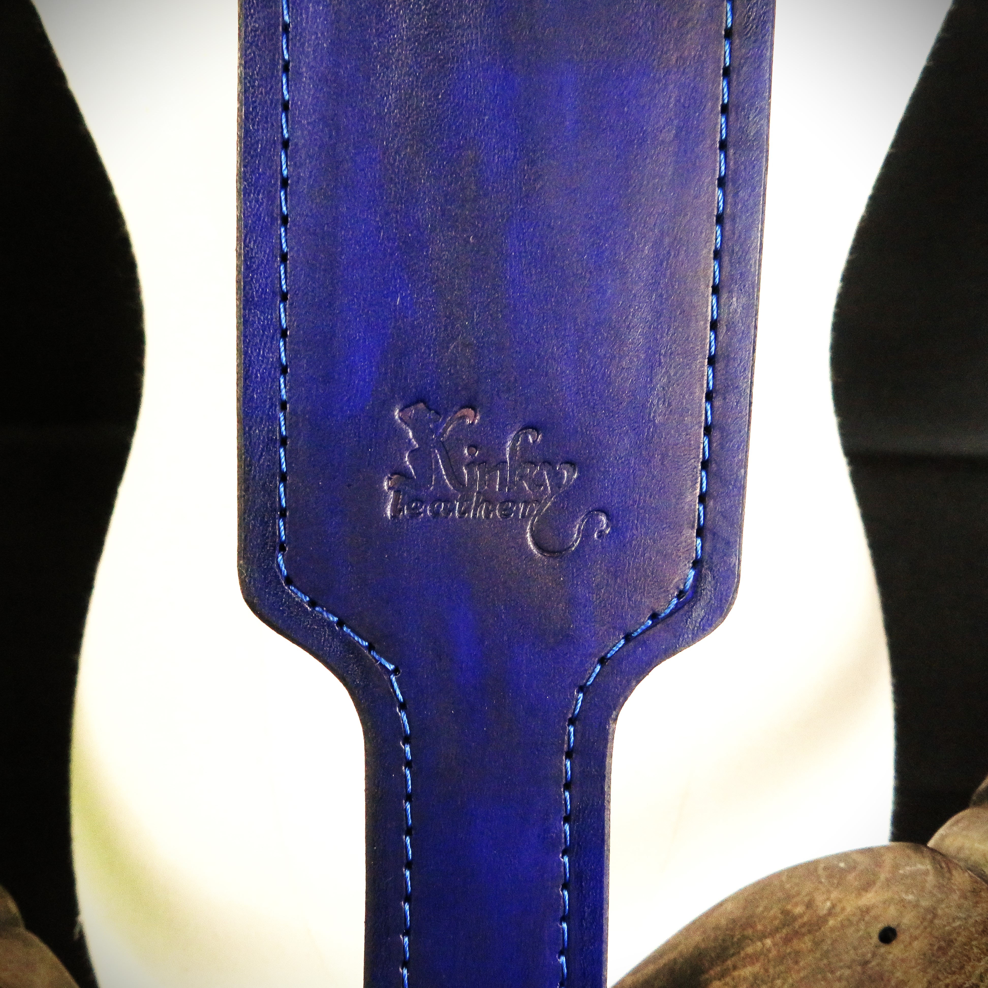 Handmade Purple Leather Spanking Paddle – Elegant & Intense Sensation Play