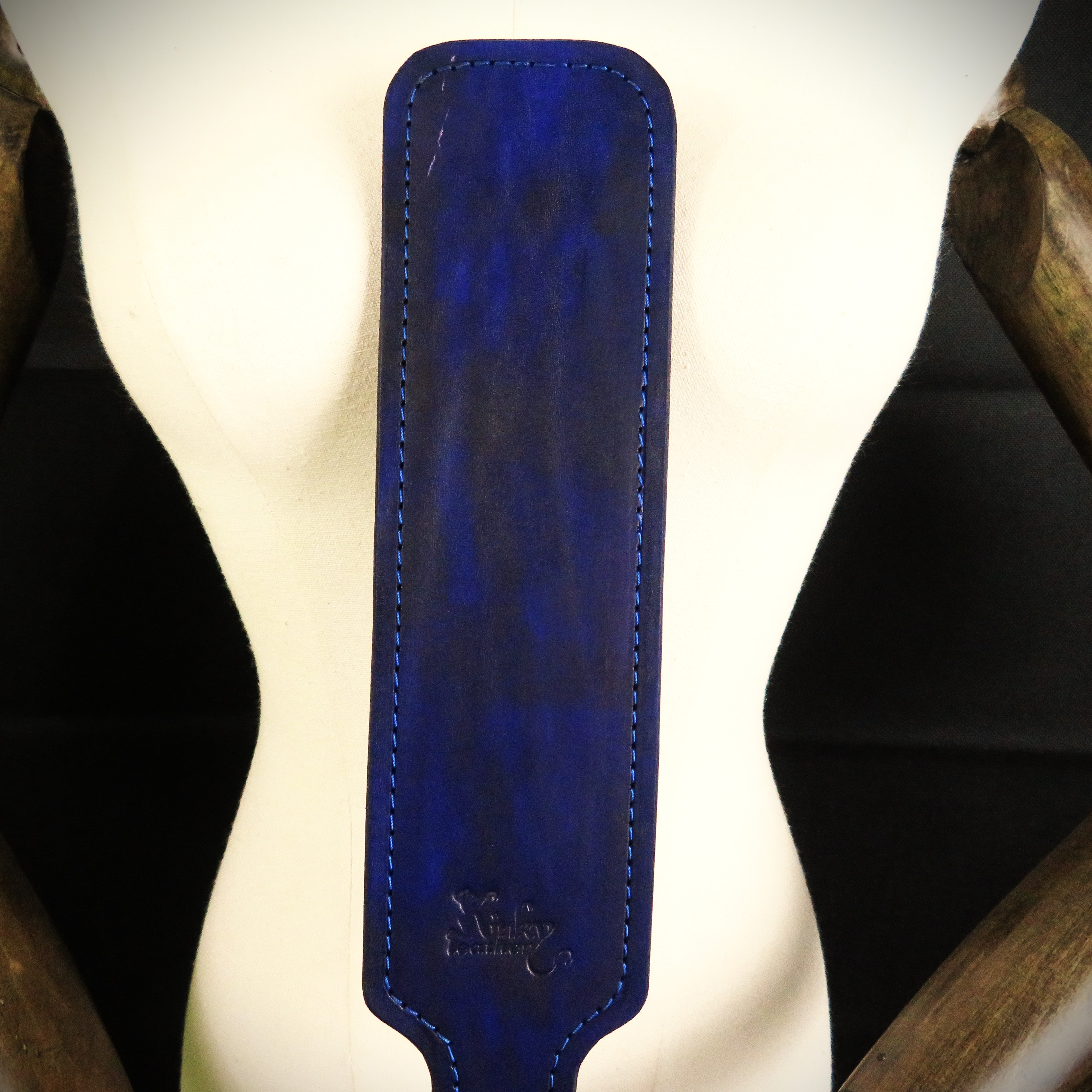 Handmade Purple Leather Spanking Paddle – Elegant & Intense Sensation Play