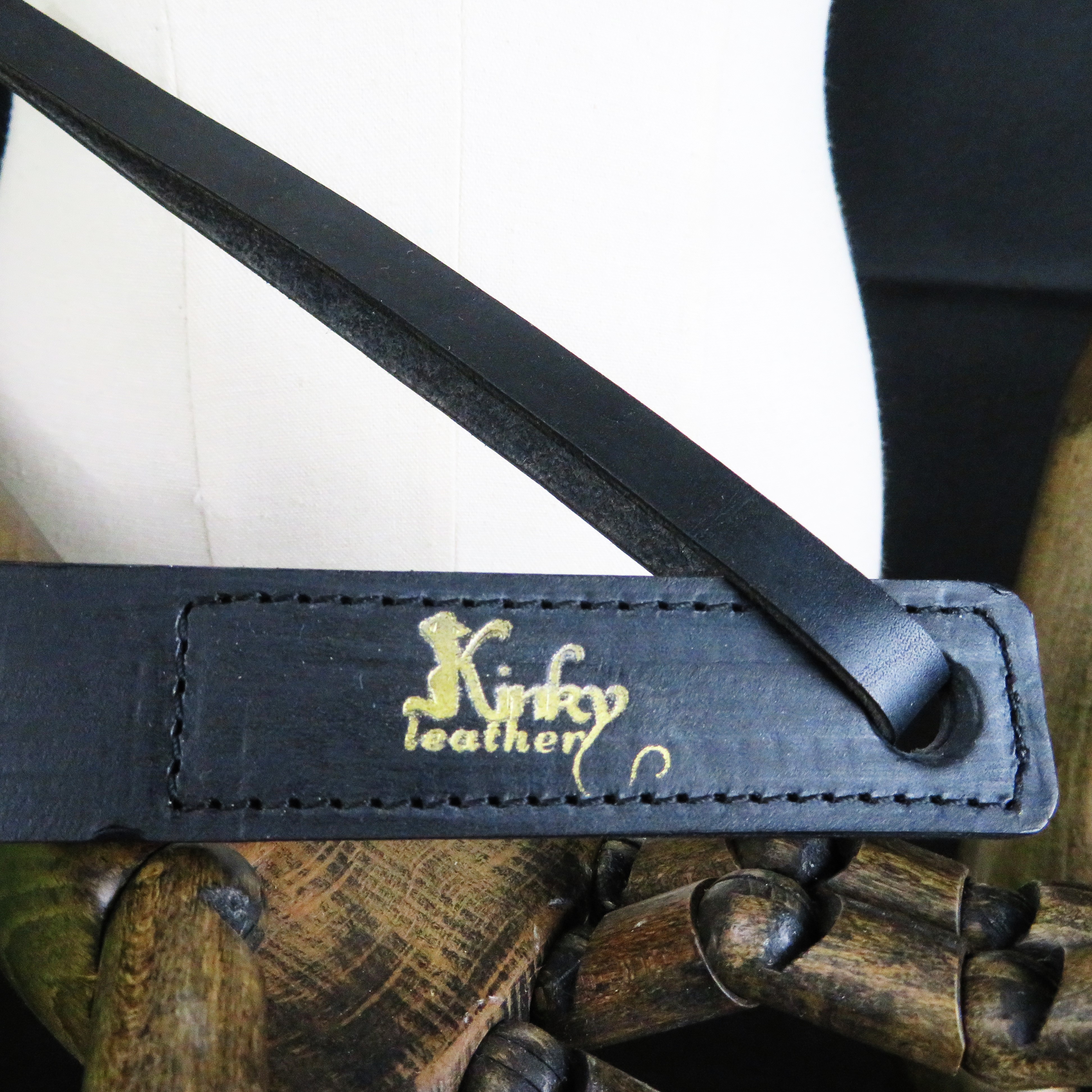 Handmade Black Leather Slapper – Elegant & Powerful BDSM Impact Toy