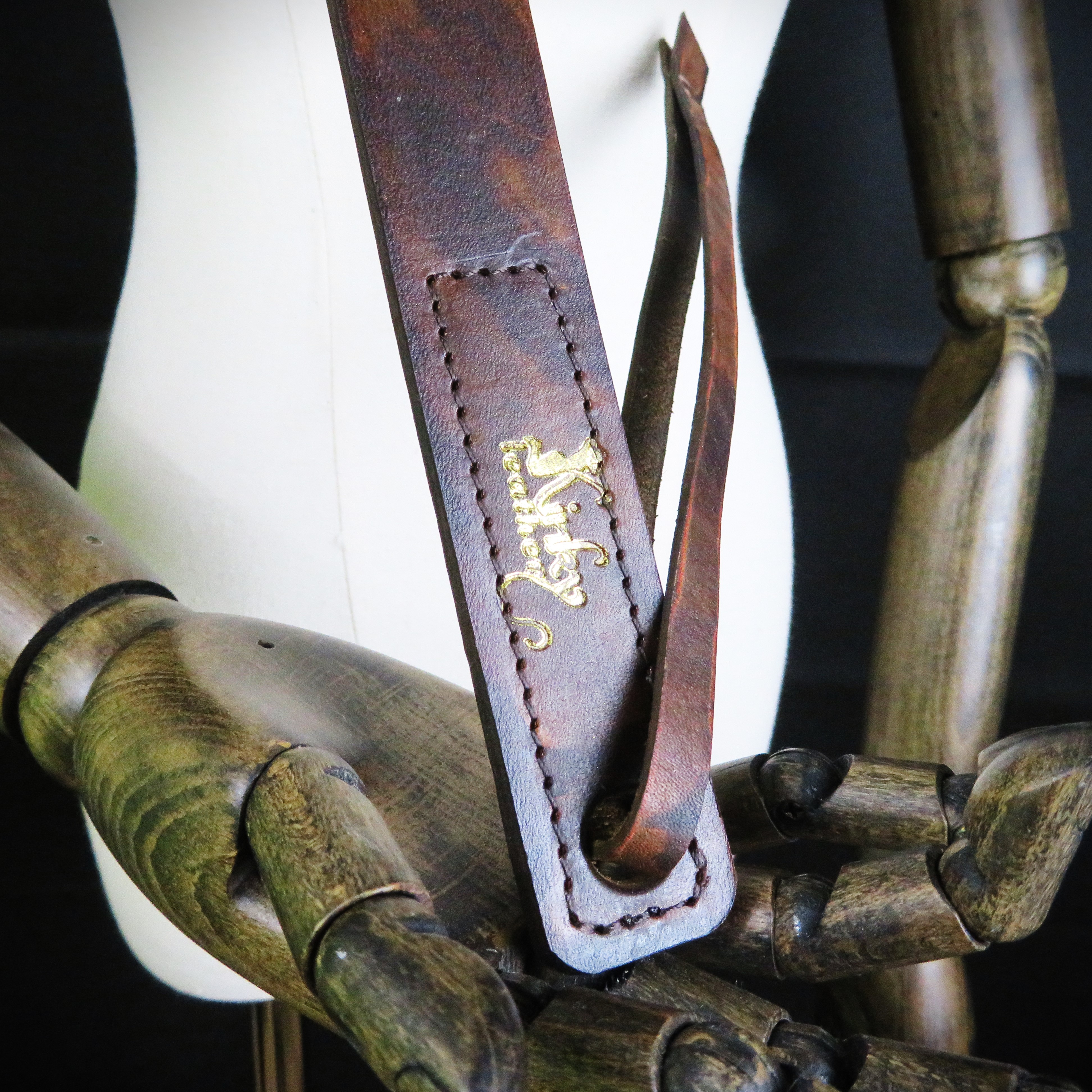 Handmade Brown Leather Slapper – Elegant & Durable BDSM Impact Toy