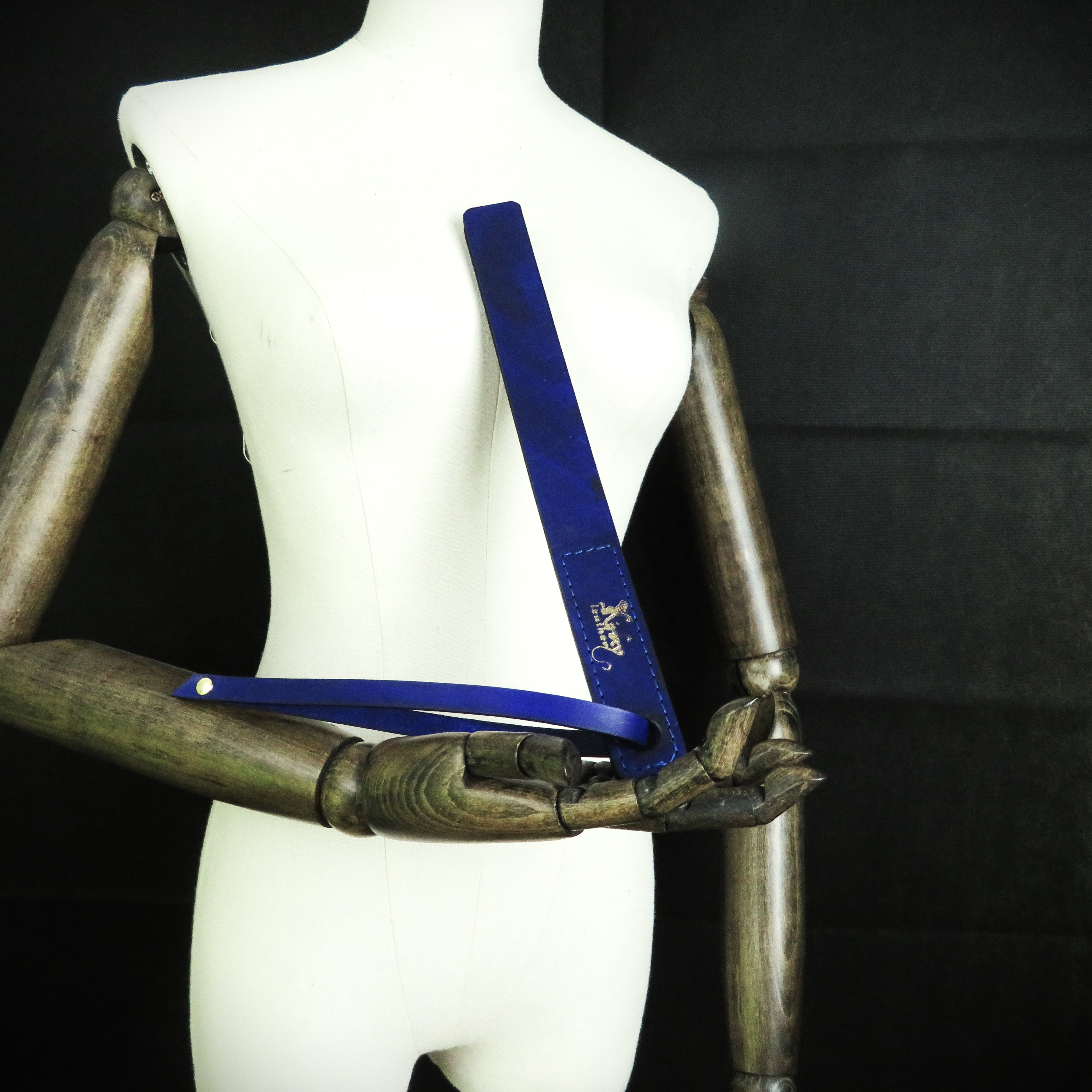 Handmade Purple Leather Slapper – Precision & Power