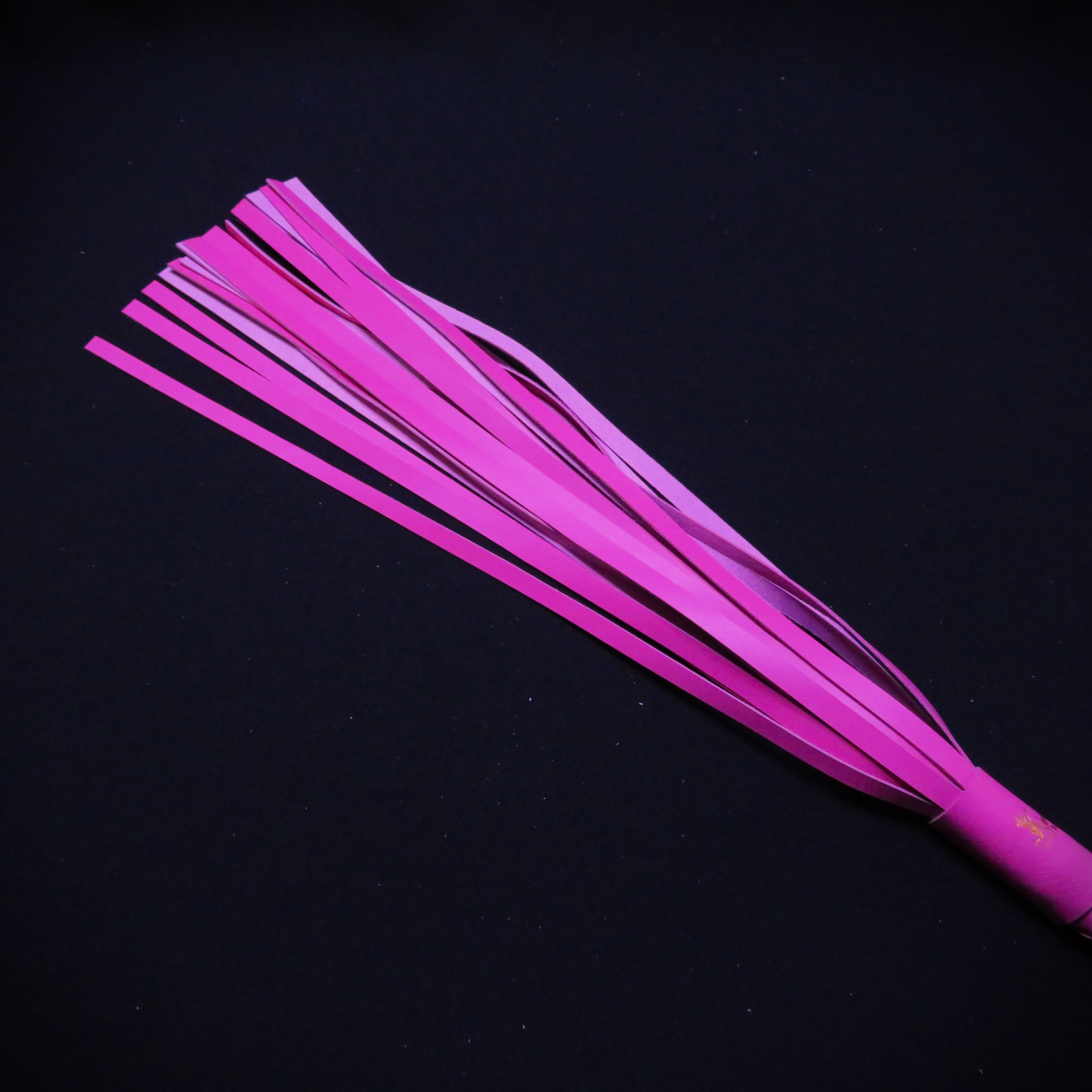 Handmade Pink Leather Whip-Flogger