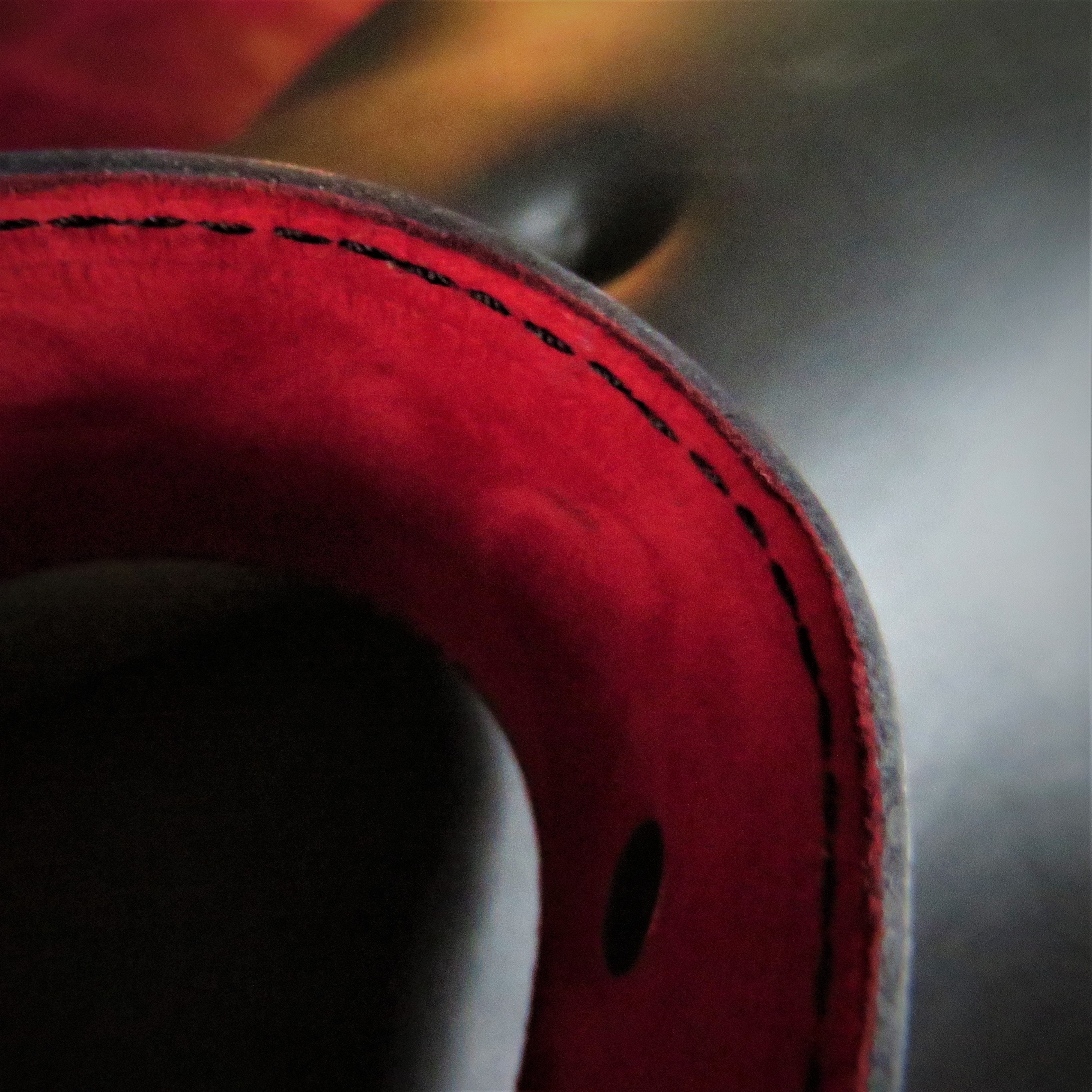 Handmade Red Leather Restraints – High-Quality Genuine Leather Cuffs