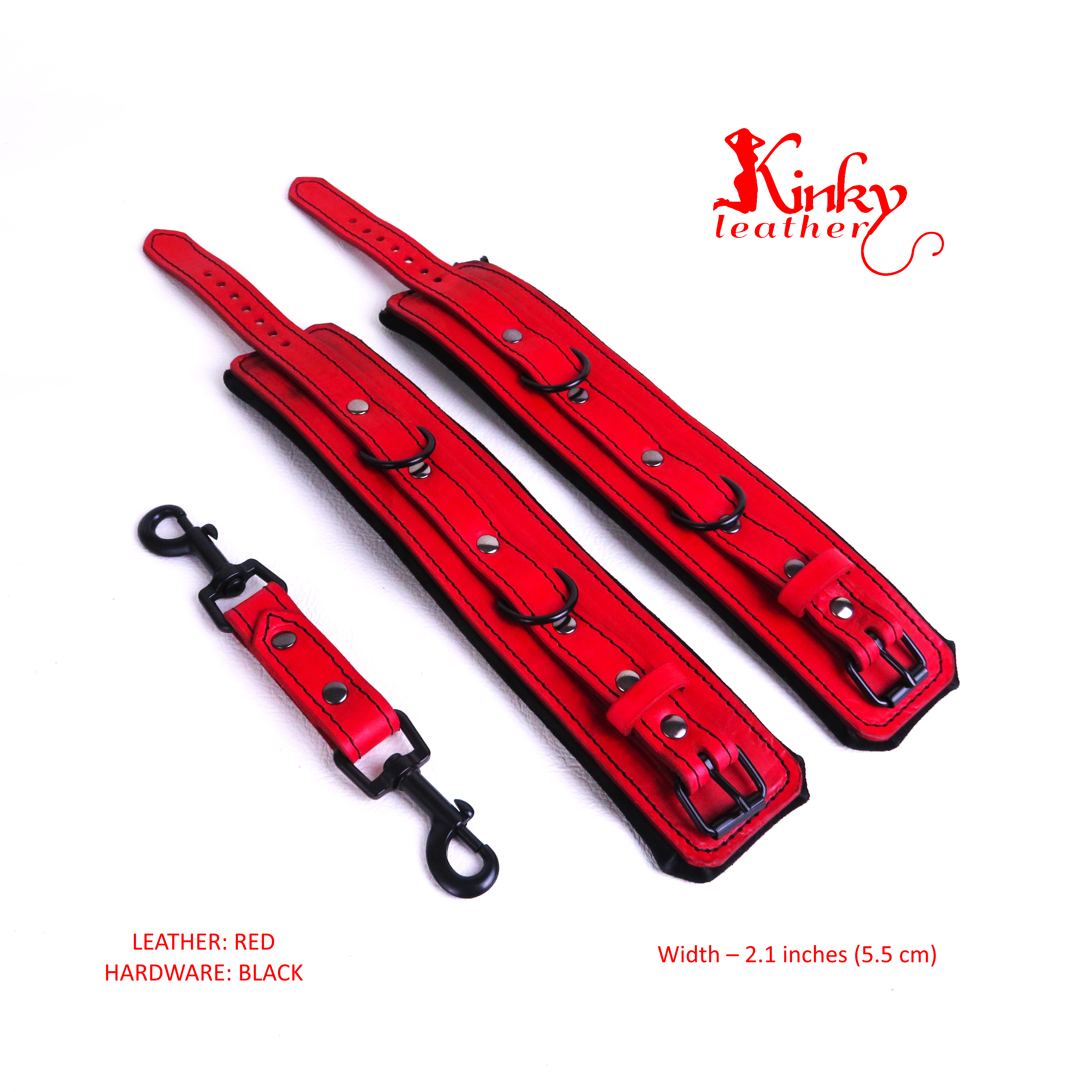  Custom BDSM Restraints with Suede Padding – Handmade Bondage Gear – Adjustable Fetish Cuff Set