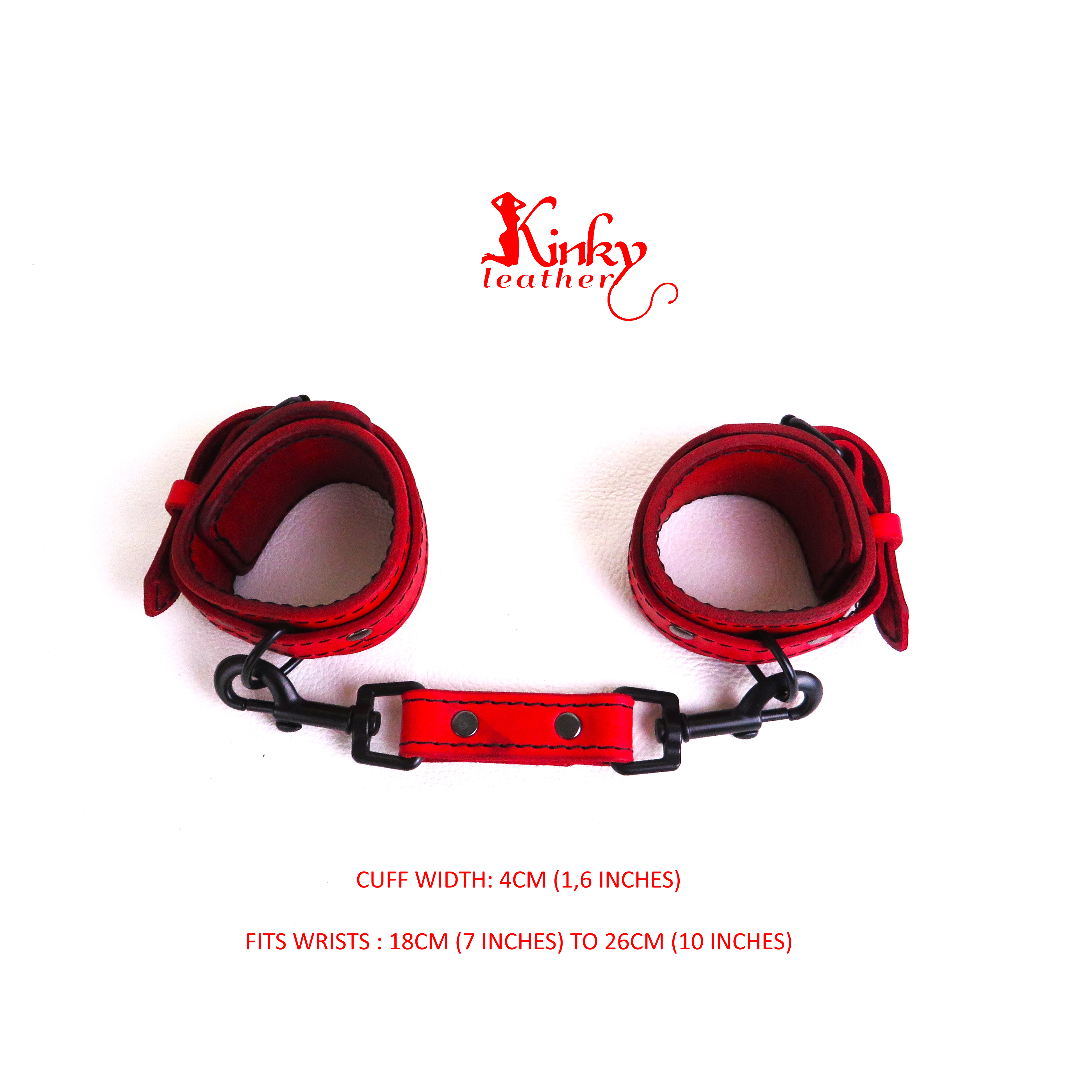 Leather Wrist Cuffs – Handmade BDSM Restraints – Custom Colors & Hardware – Adjustable Fit – Bondage Gear – Gift for Couples