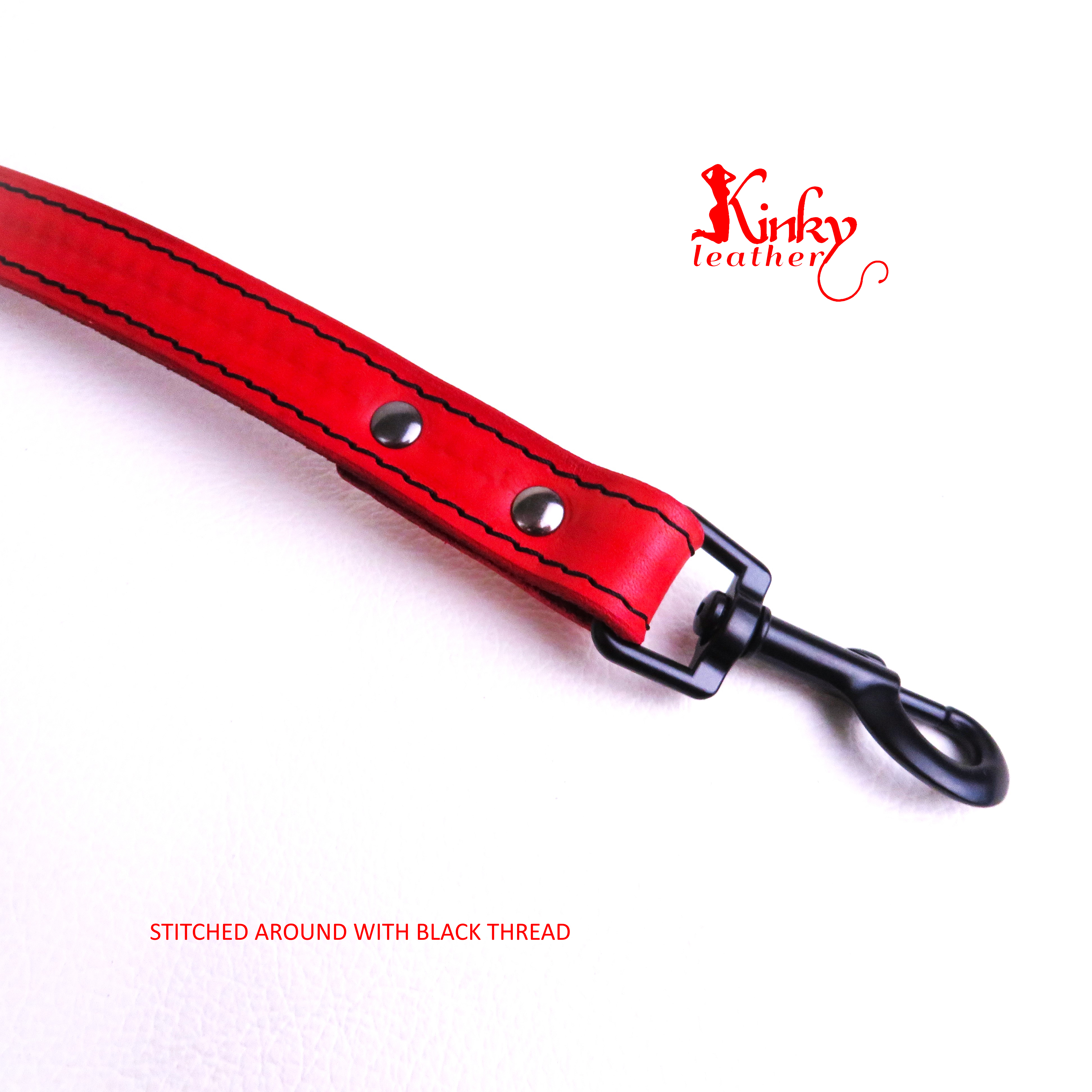 Adjustable Leather Hogtie Connector – Quick & Easy BDSM Restraint