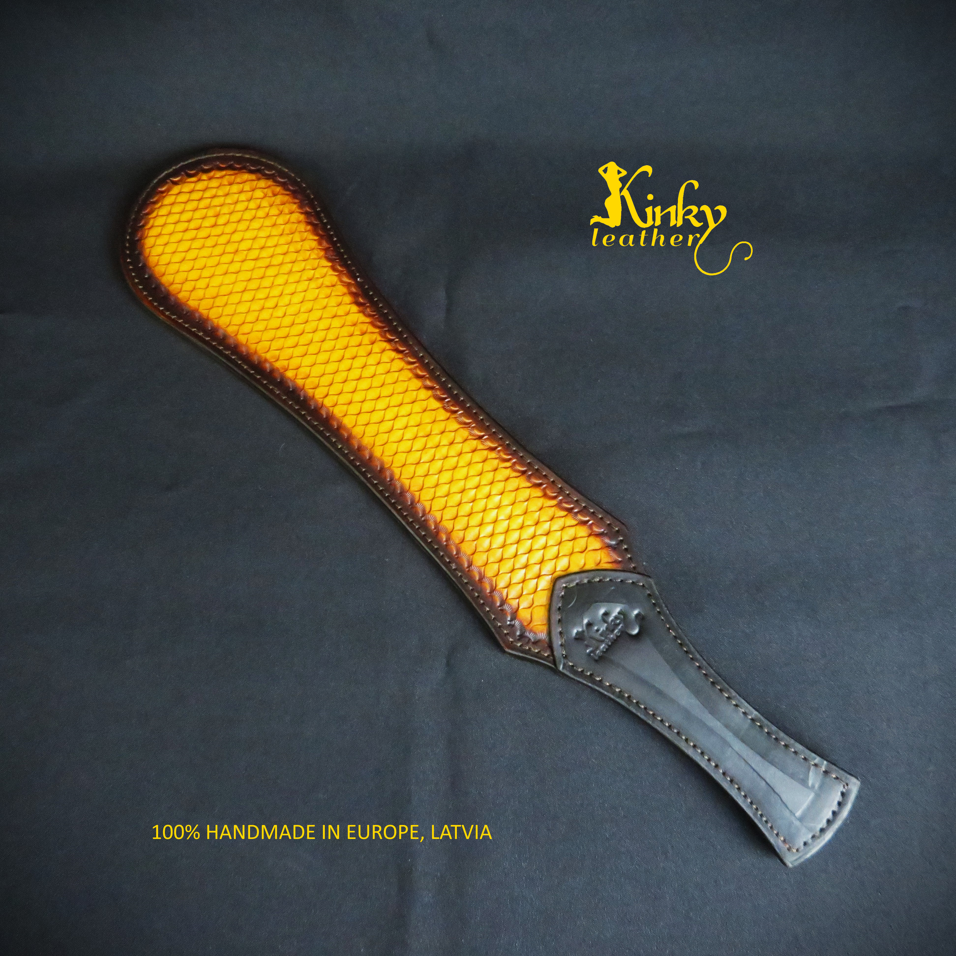 Leather Spanking Paddle – Handmade BDSM Impact Toy