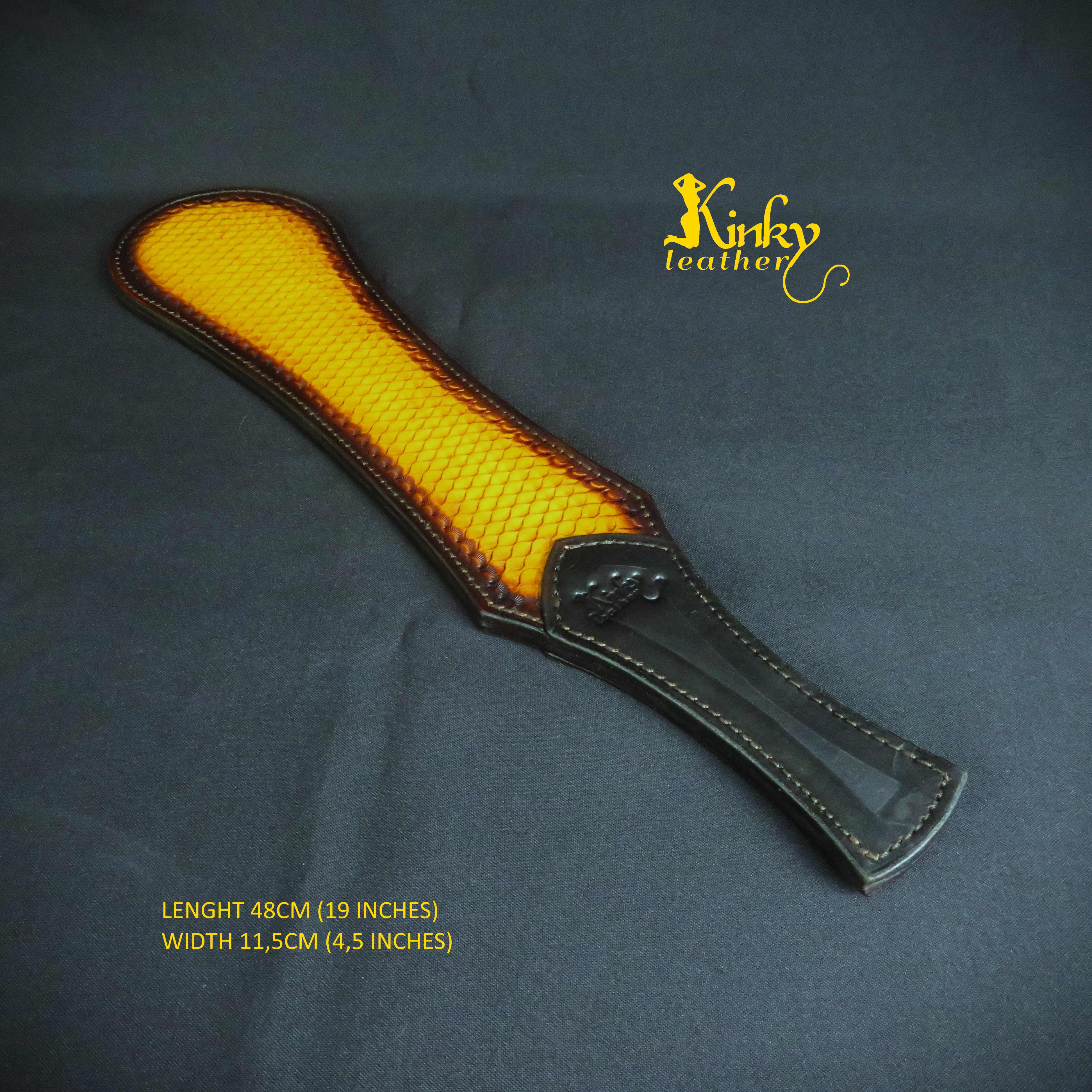 Leather Spanking Paddle – Handmade BDSM Impact Toy