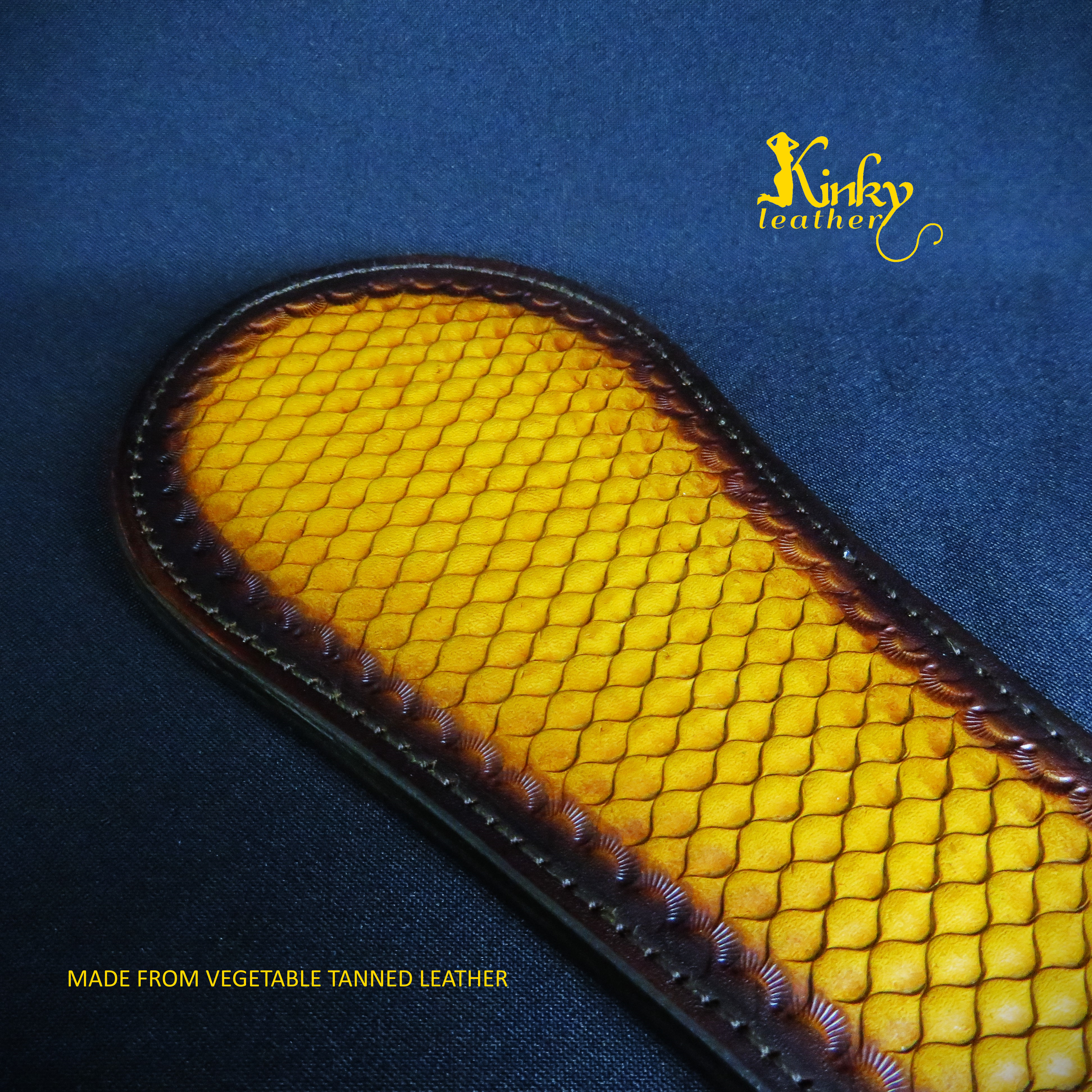Leather Spanking Paddle – Handmade BDSM Impact Toy