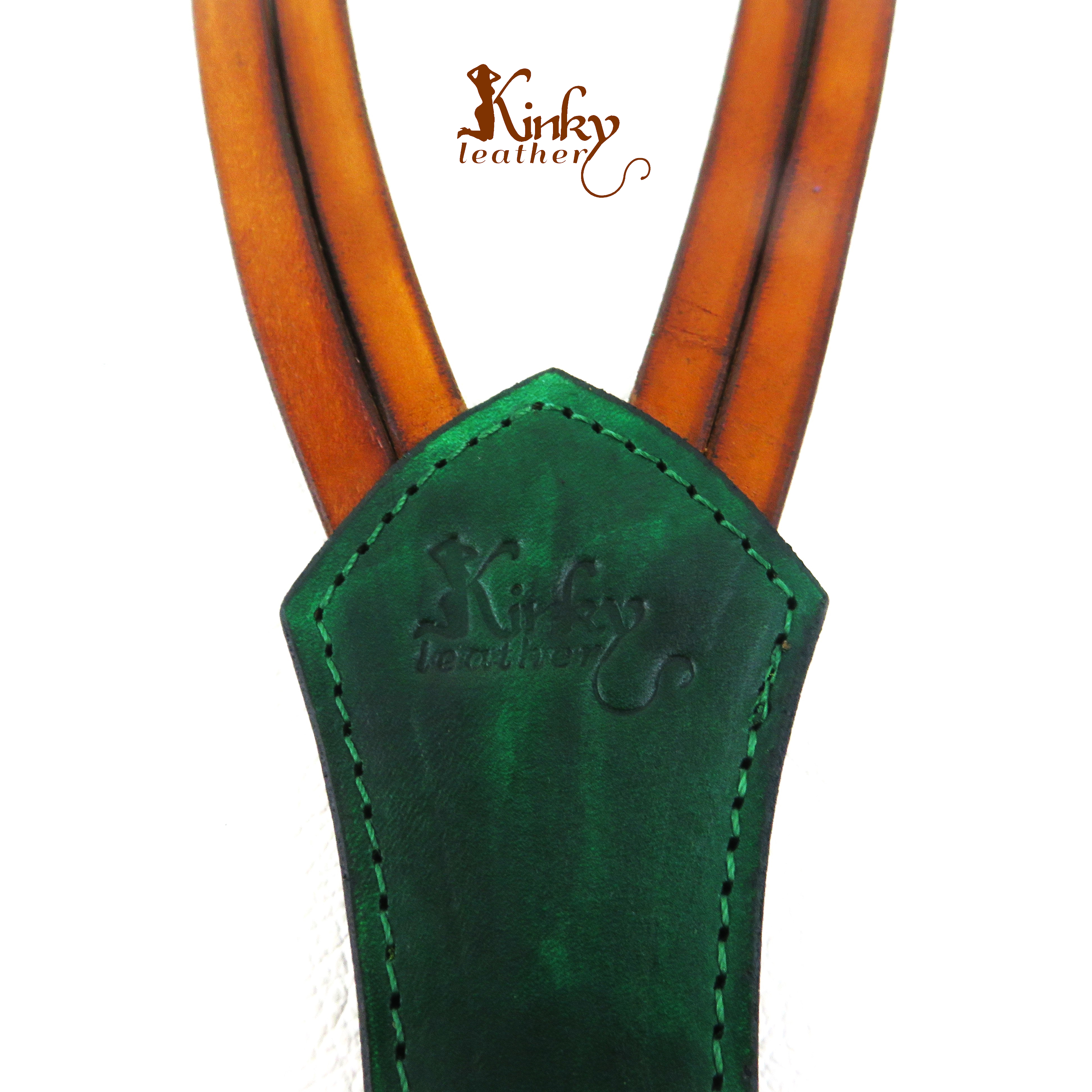 Brat Double Loop Leather Paddle – 15" Vegetable Tanned BDSM Spanking Toy – Handmade Impact Paddle – Kinky Discipline Gear