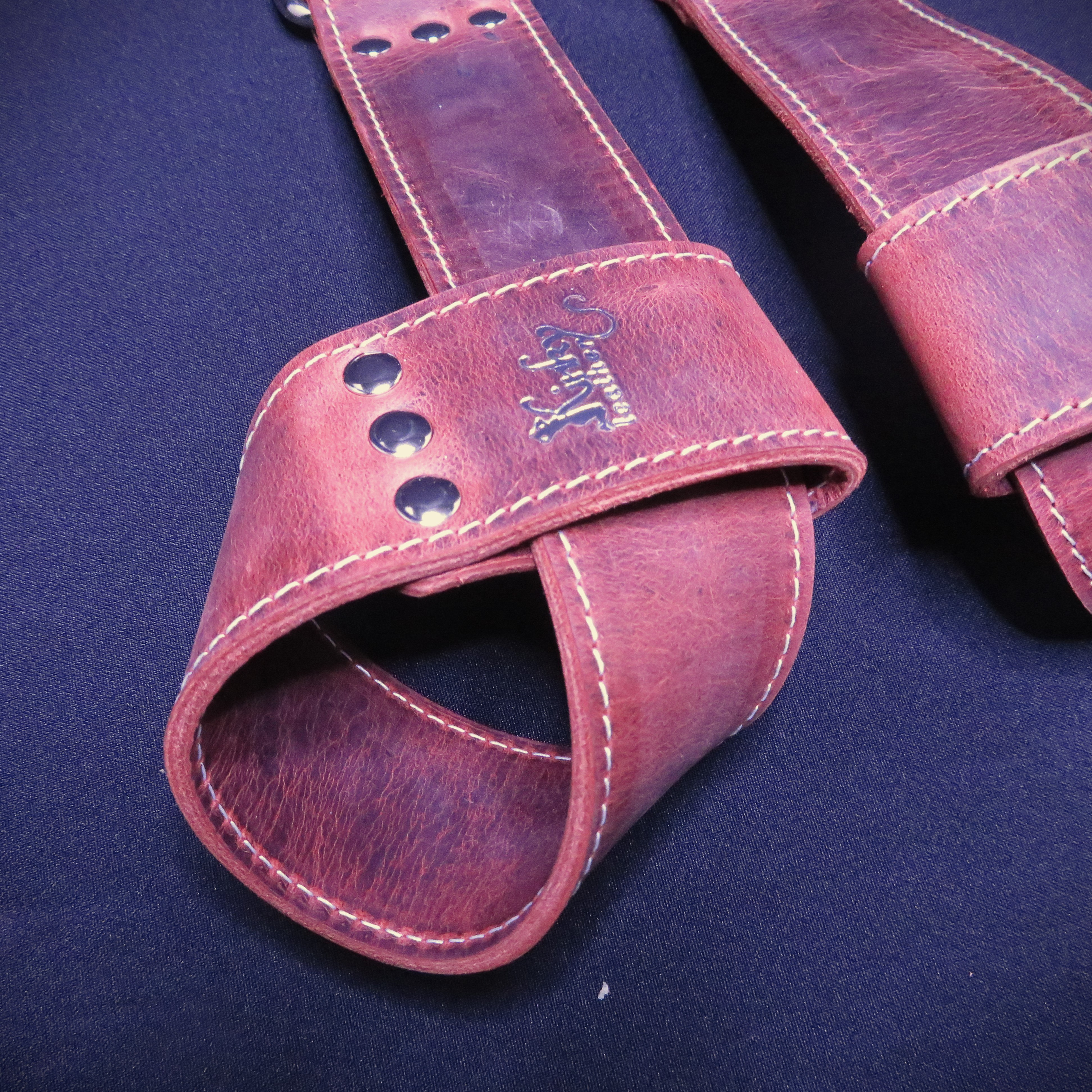 Handcrafted Brown Leather Suspension Cuffs – Premium BDSM Restraints