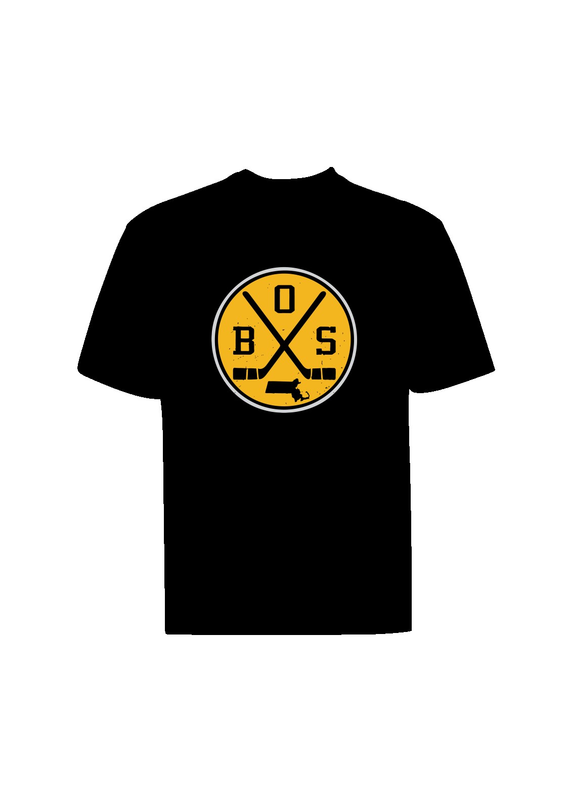 Boston Hockey Black Tee