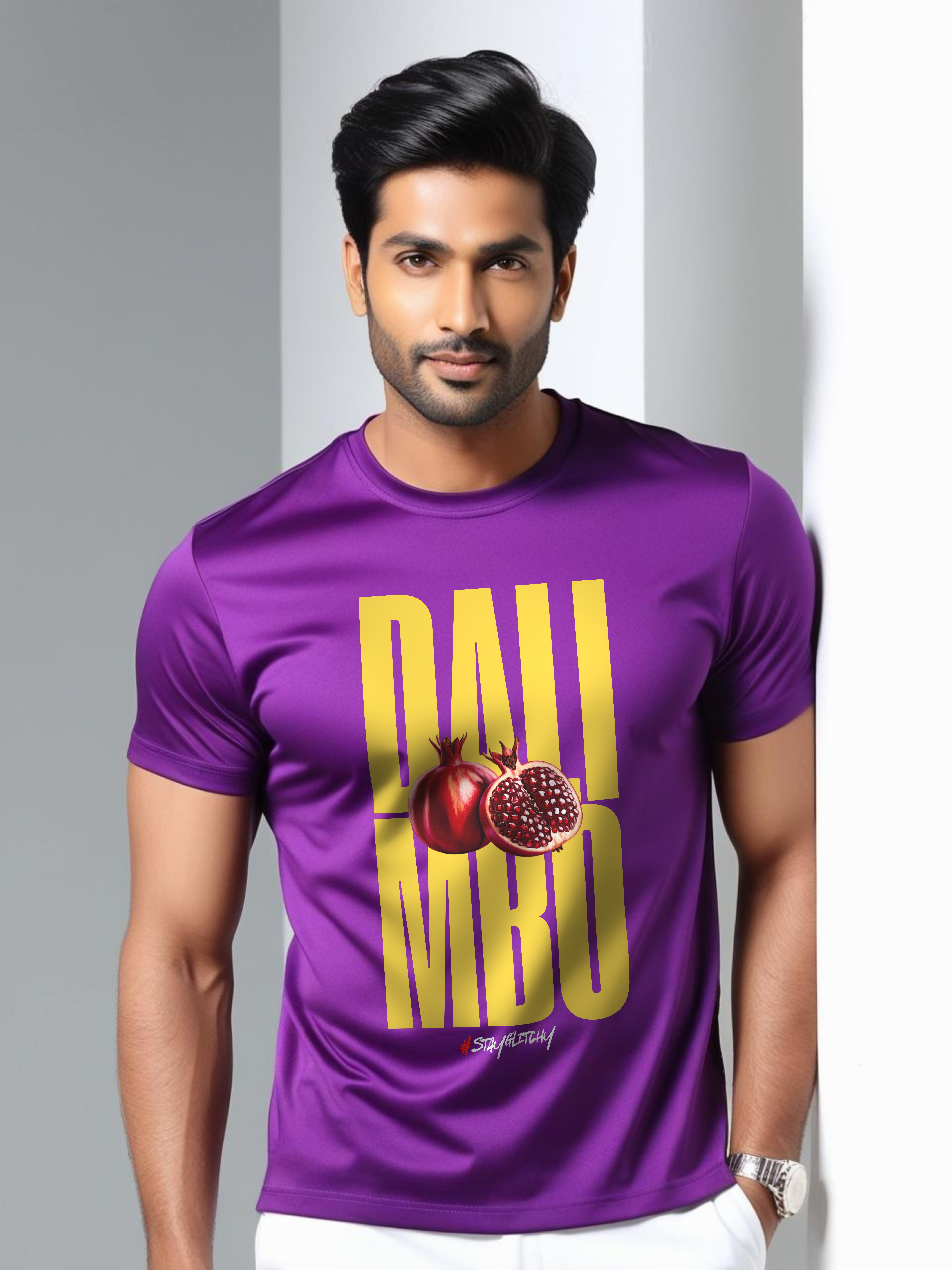 Purple Graphic T-Shirt For Men