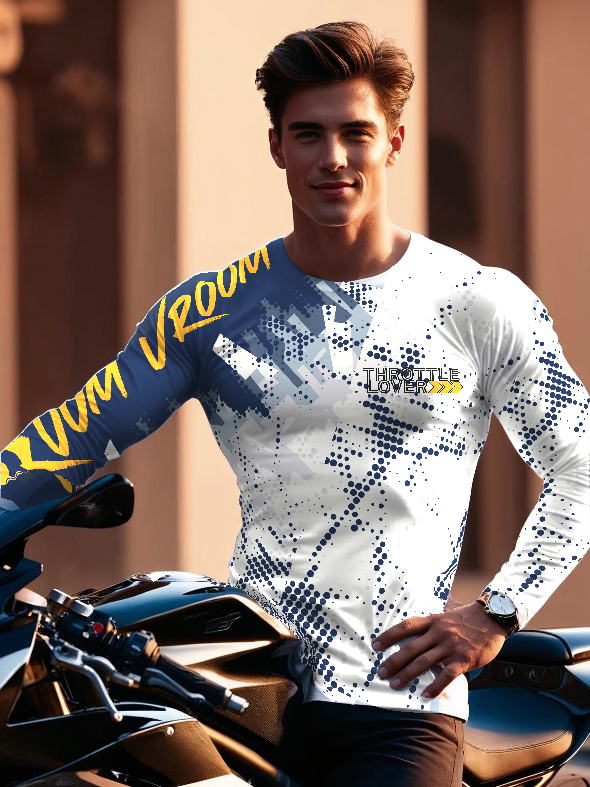 Throttle Lover Long Sleeve Biker T-Shirt
