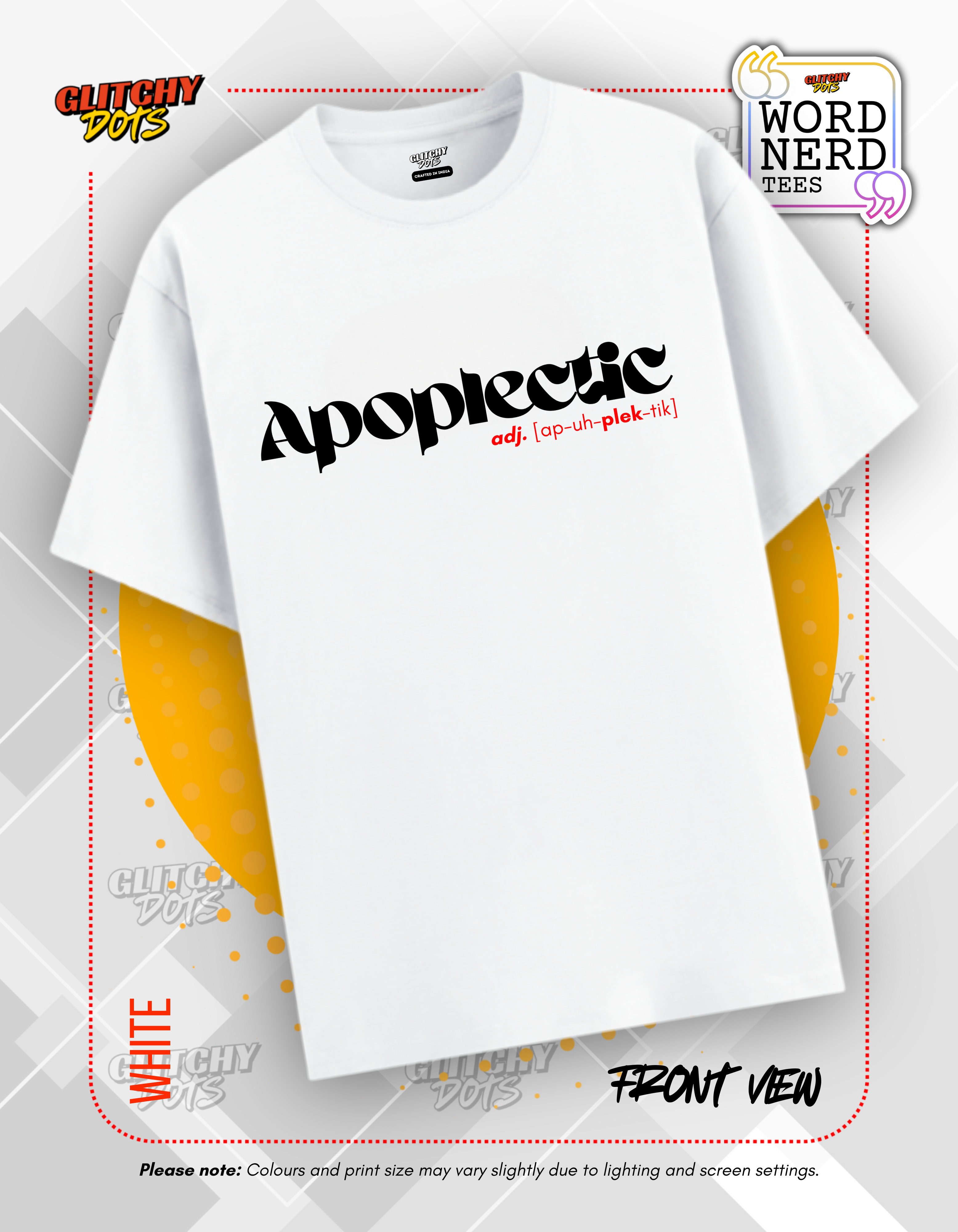Apoplectic Daily Wear Nerdy Casual T-shirt